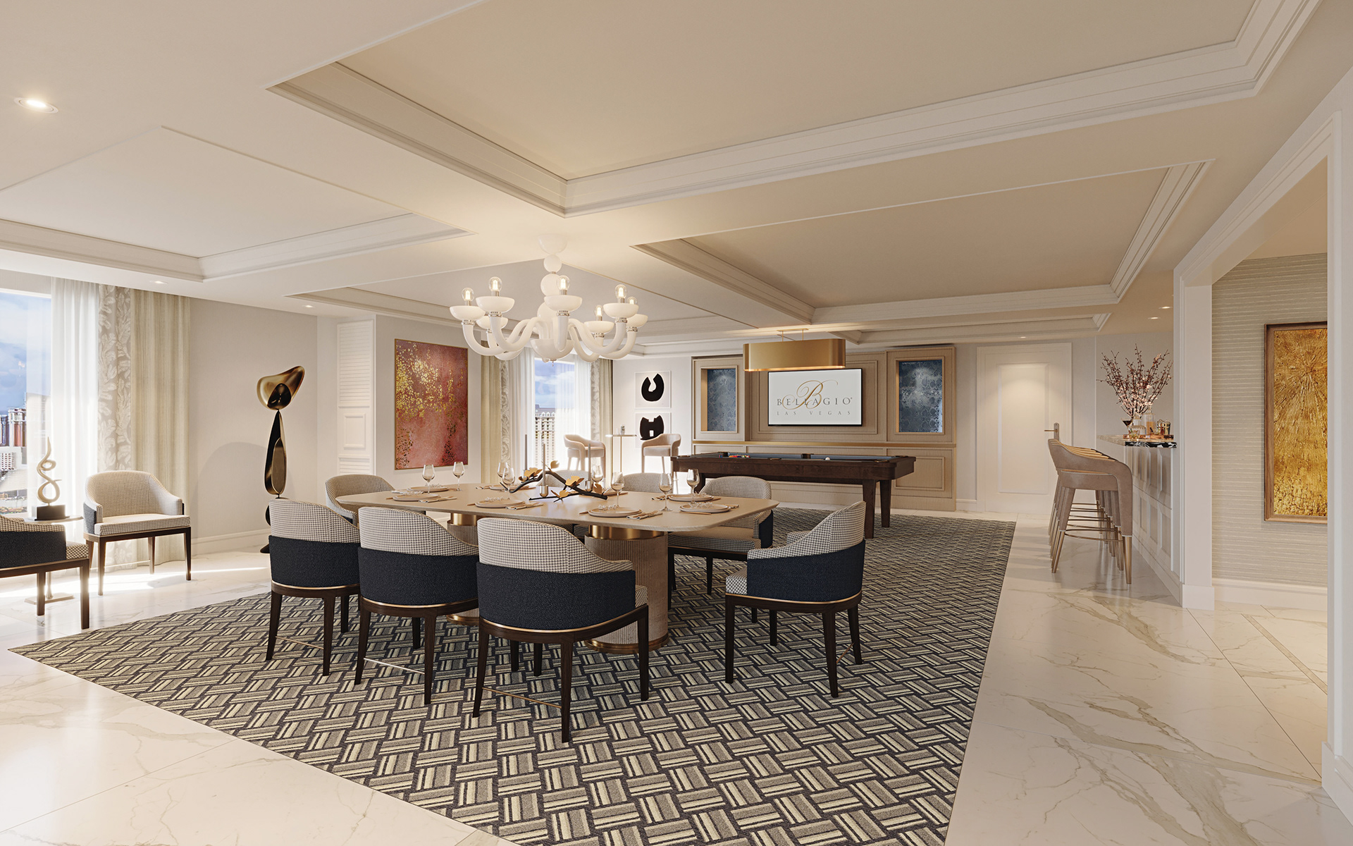 The Craft - Interior & Architectural Visualization - Bellagio Hotel