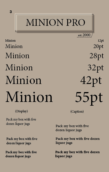 Type Specimen page 3