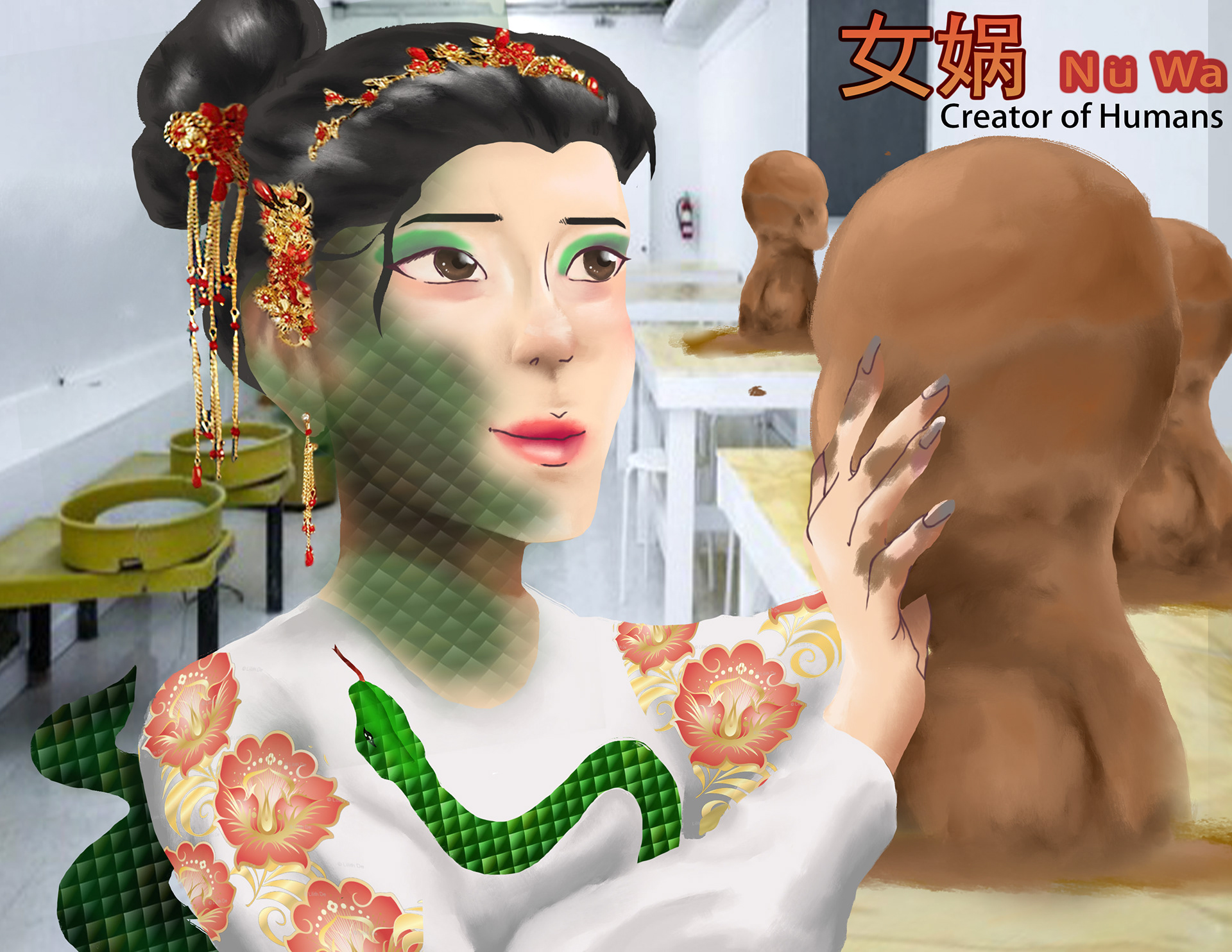 Nu Wa, Creator of Humans