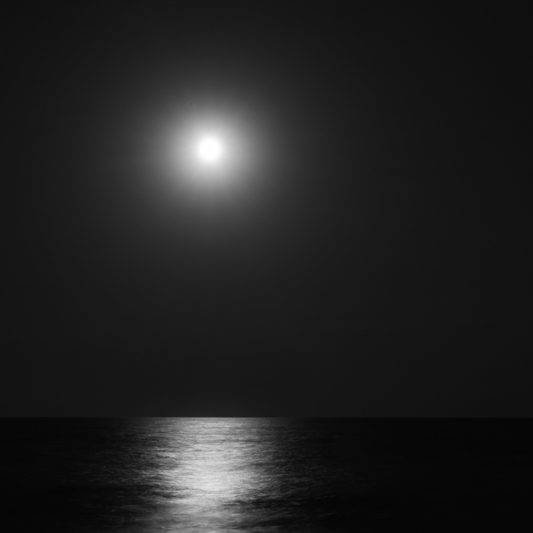 Moonrise over the Black Sea, Sulina, Danube Delta, Romania