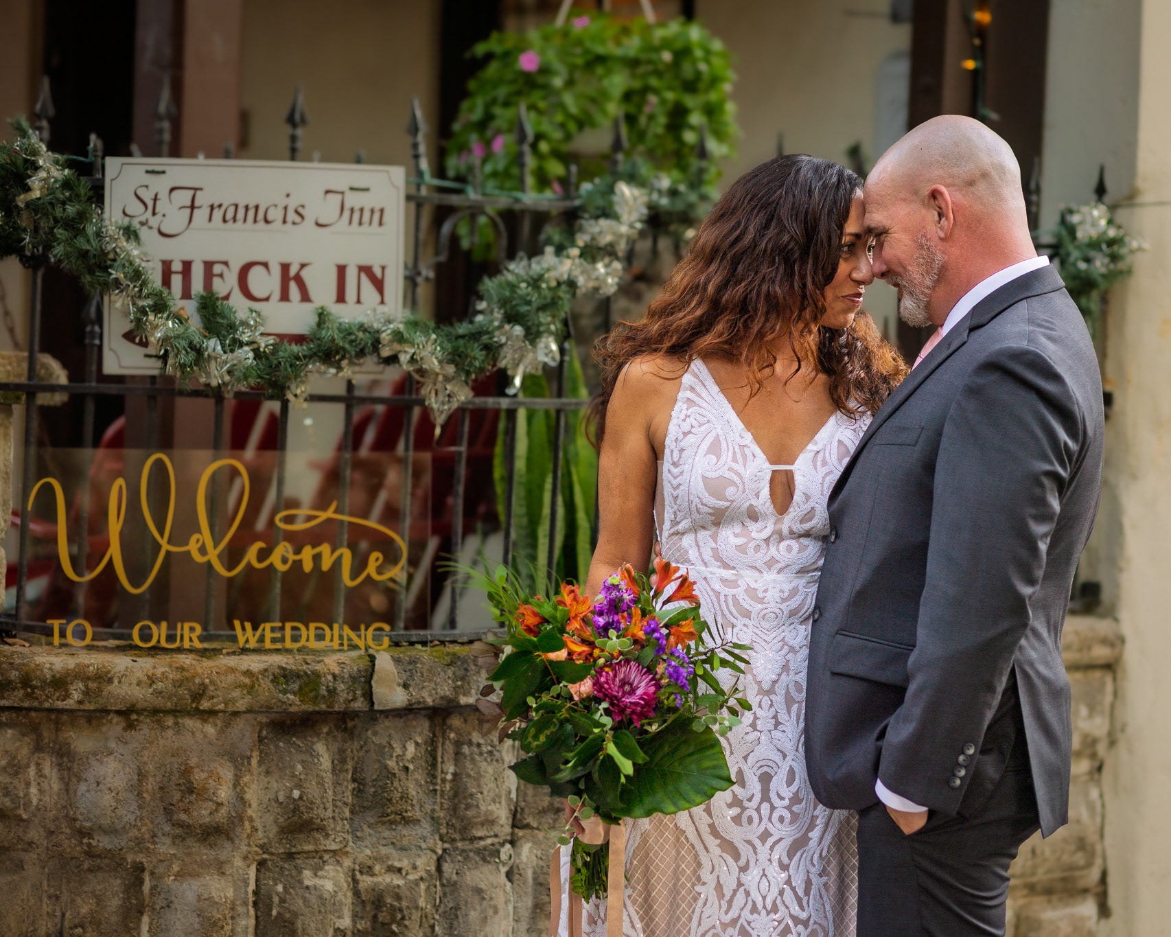 Wedding and elopement photographer at St. Francis Inn.