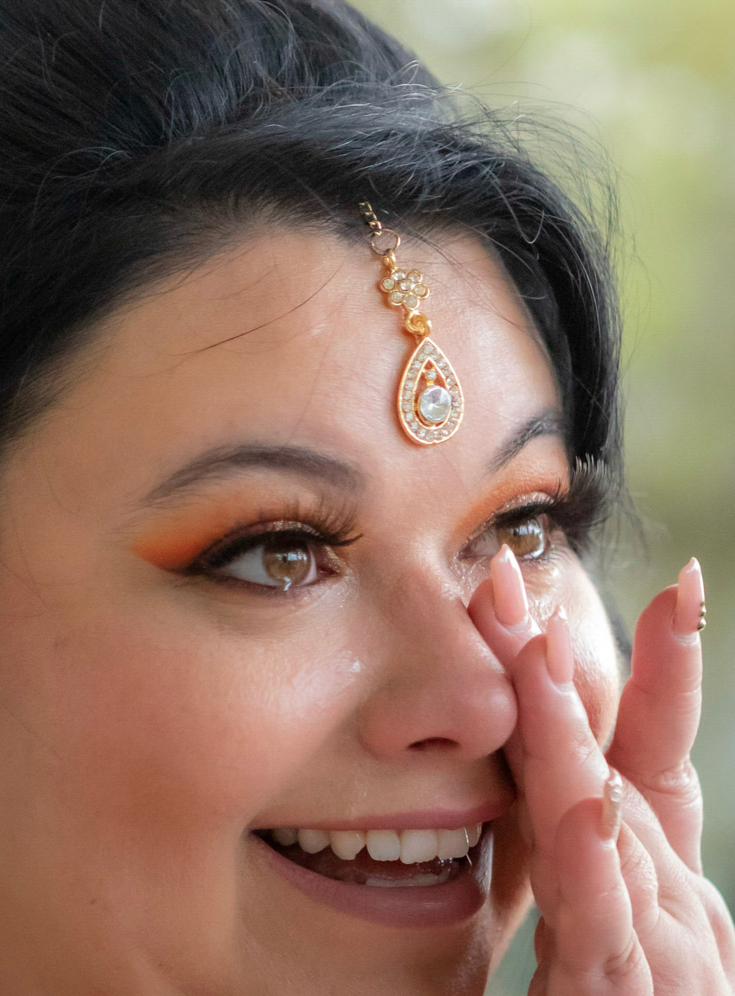 Beautiful emotional bride at Sawgrass Marriott Gold Resort & Spa Wedding