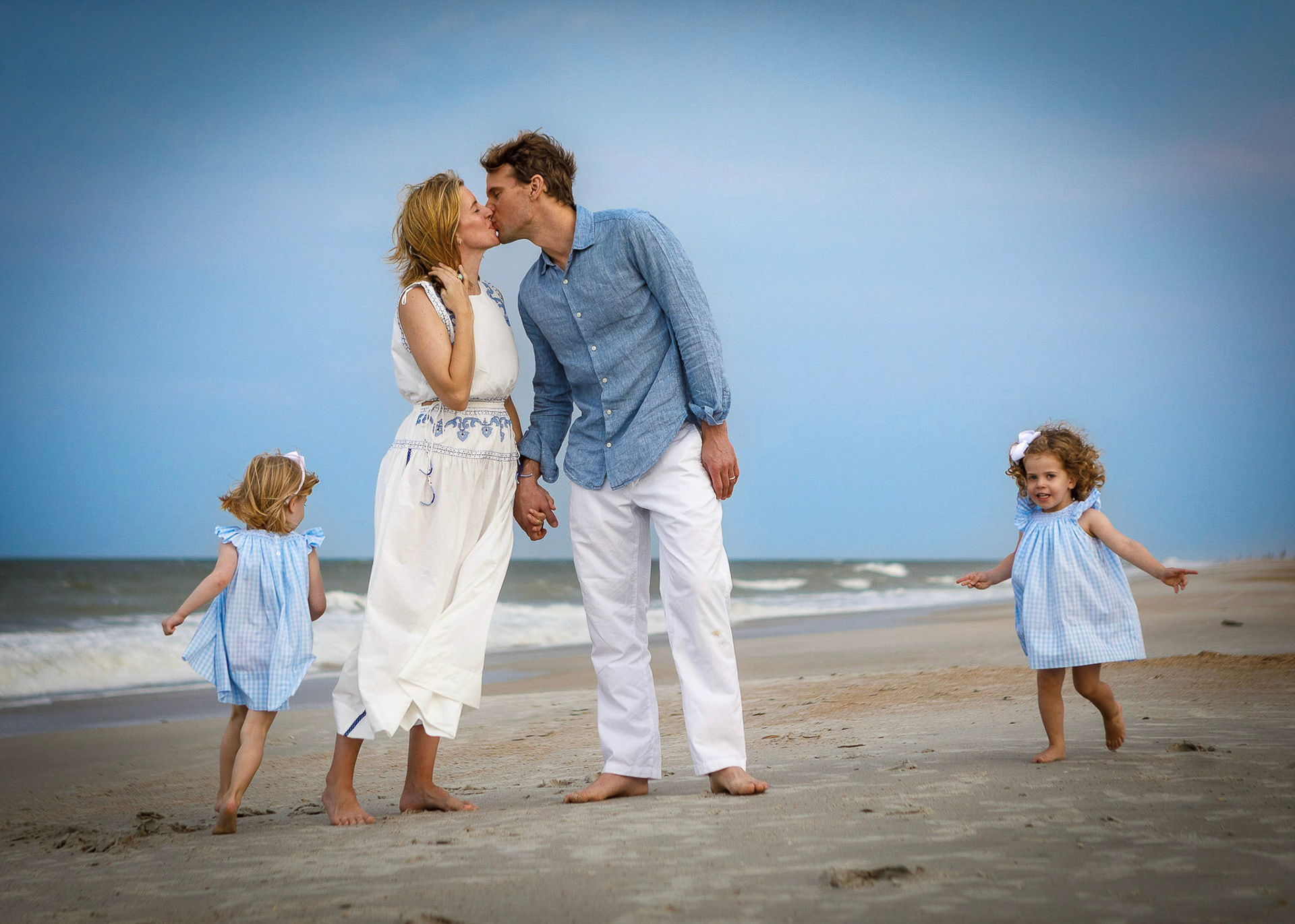 Sunset Family Photo Session at Ponte Vedra Beach