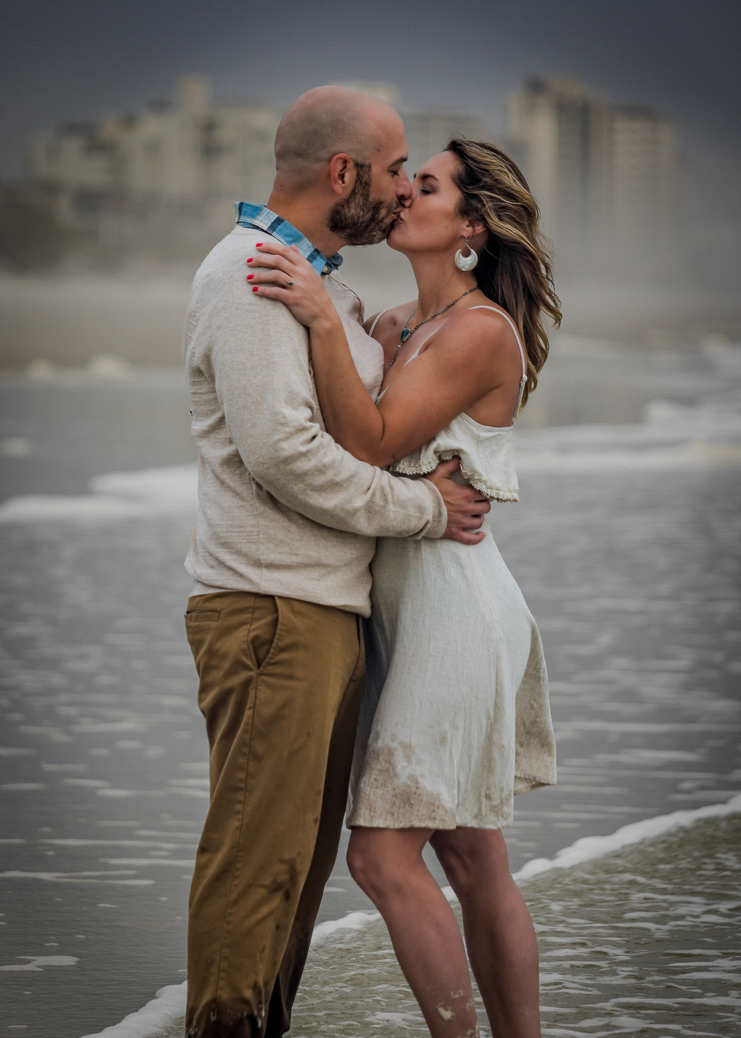 Sunset Engagement Photo Session at Jacksonville Beach