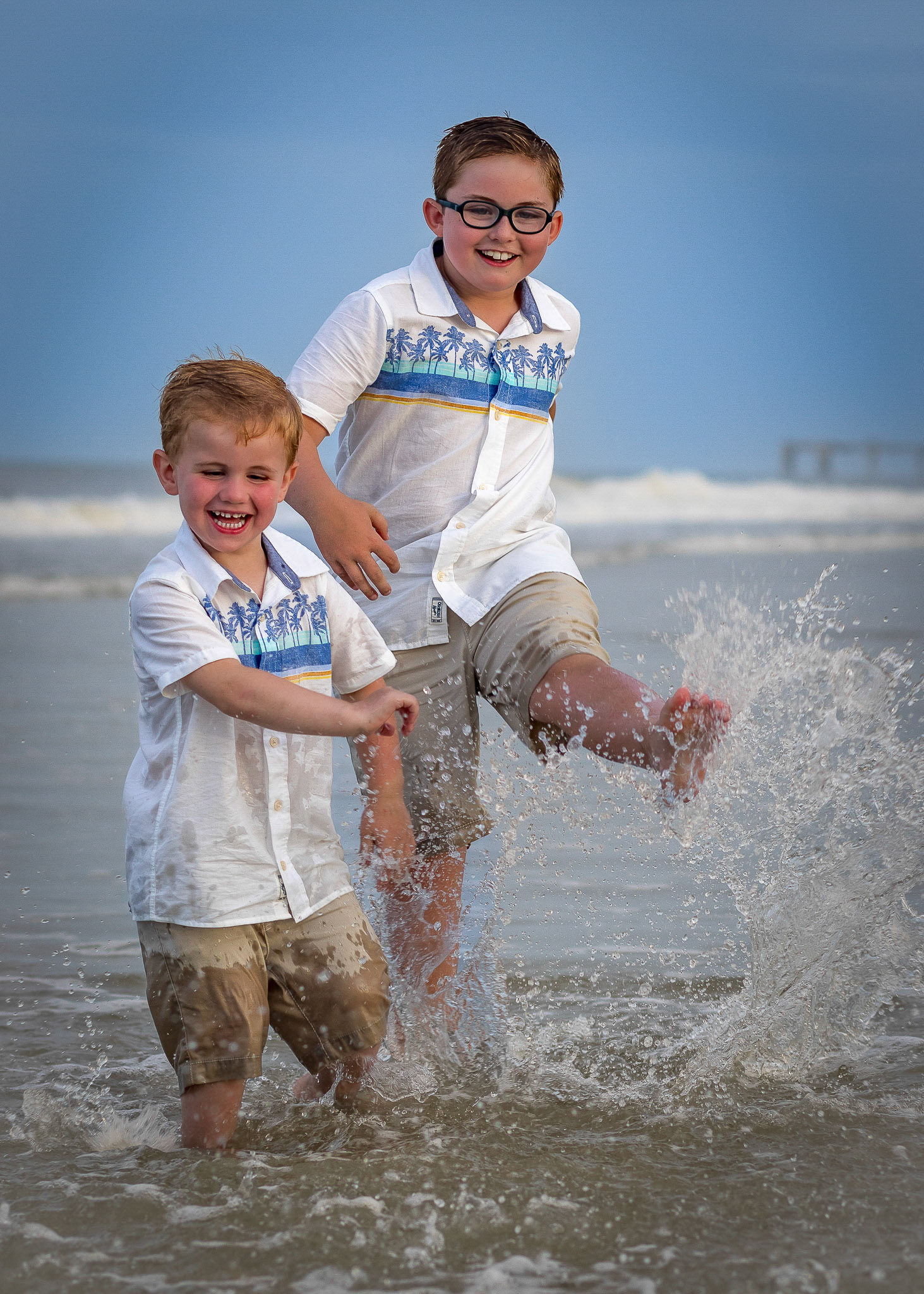 Sunset Family Photographer at Jacksonville Beach