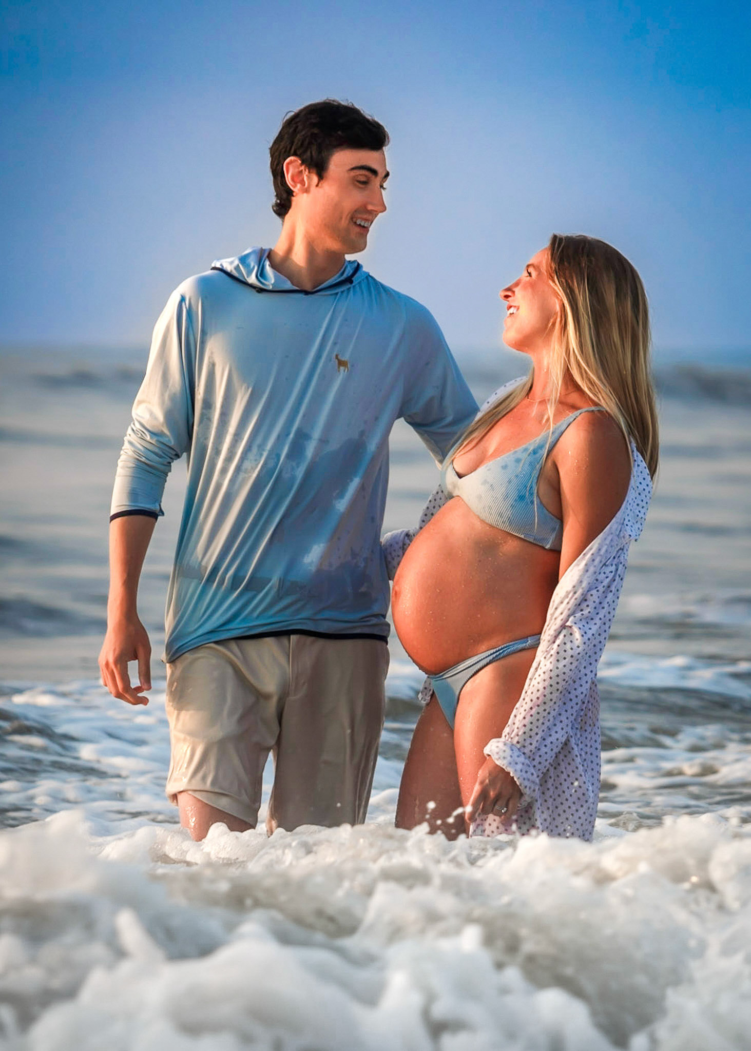 Sunset Maternity Photo Session at  Ponte Vedra Beach