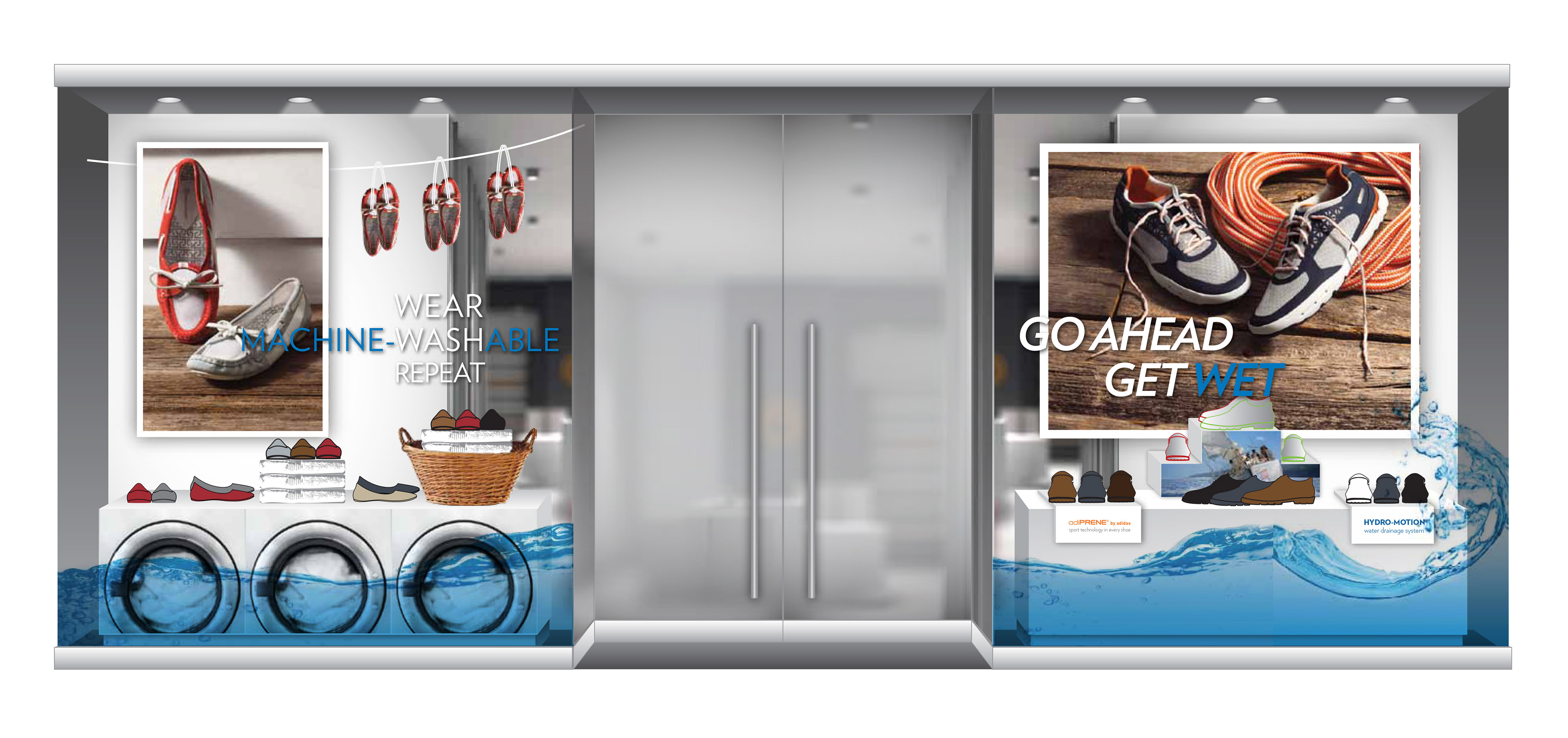 Machine Washable Footwear – Window Design