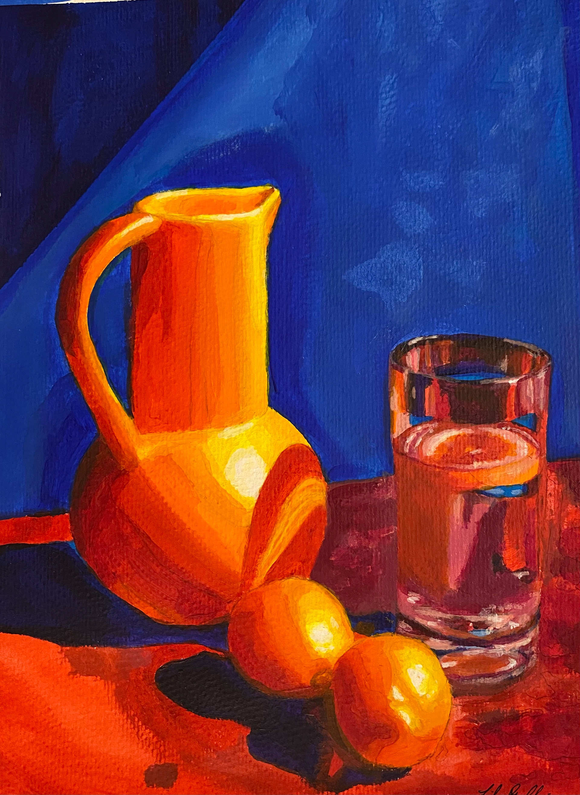 Pitcher and Glass