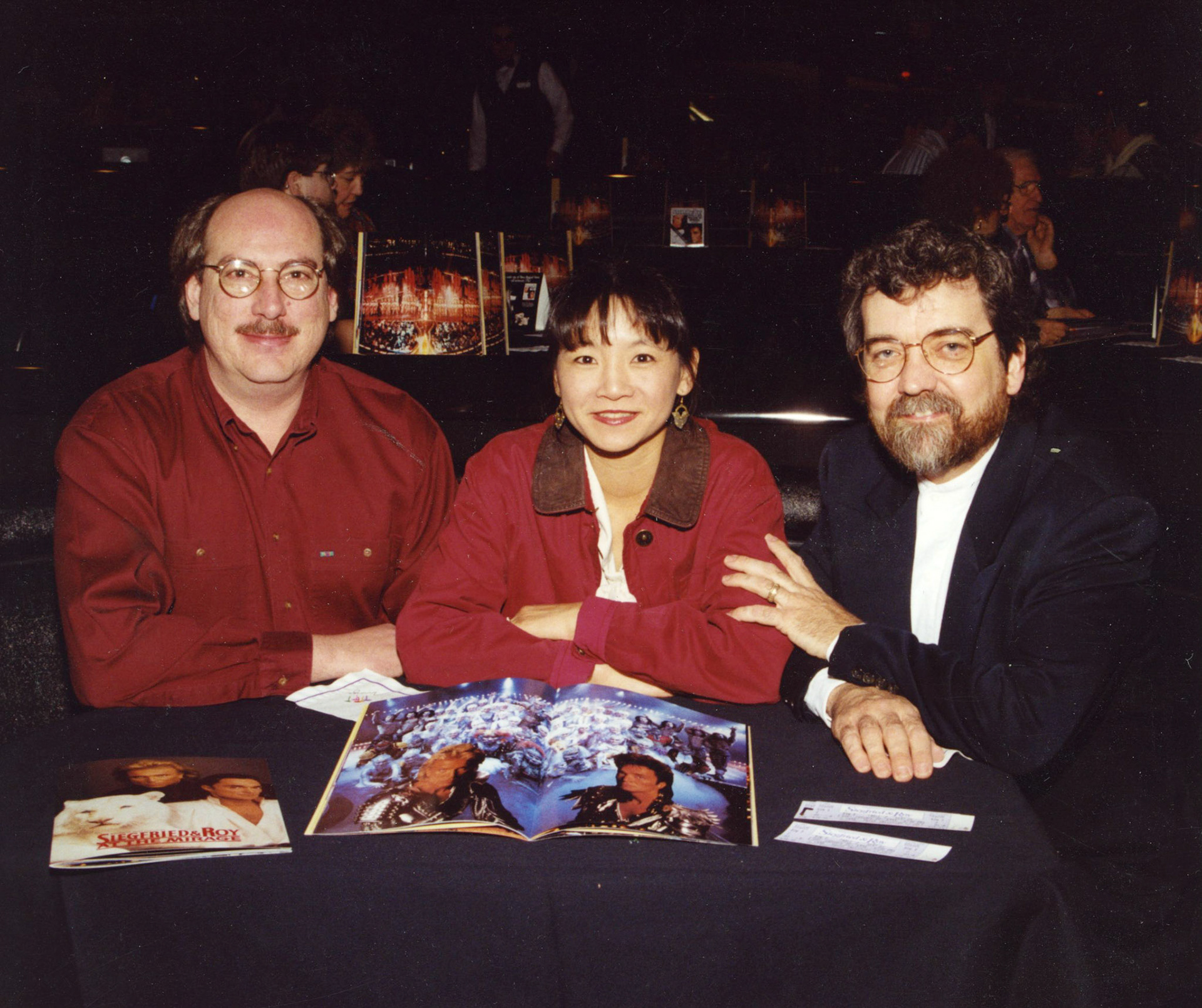with CD Simpson, Sharon Flannery at Sigfried & Roy Show Las Vegas