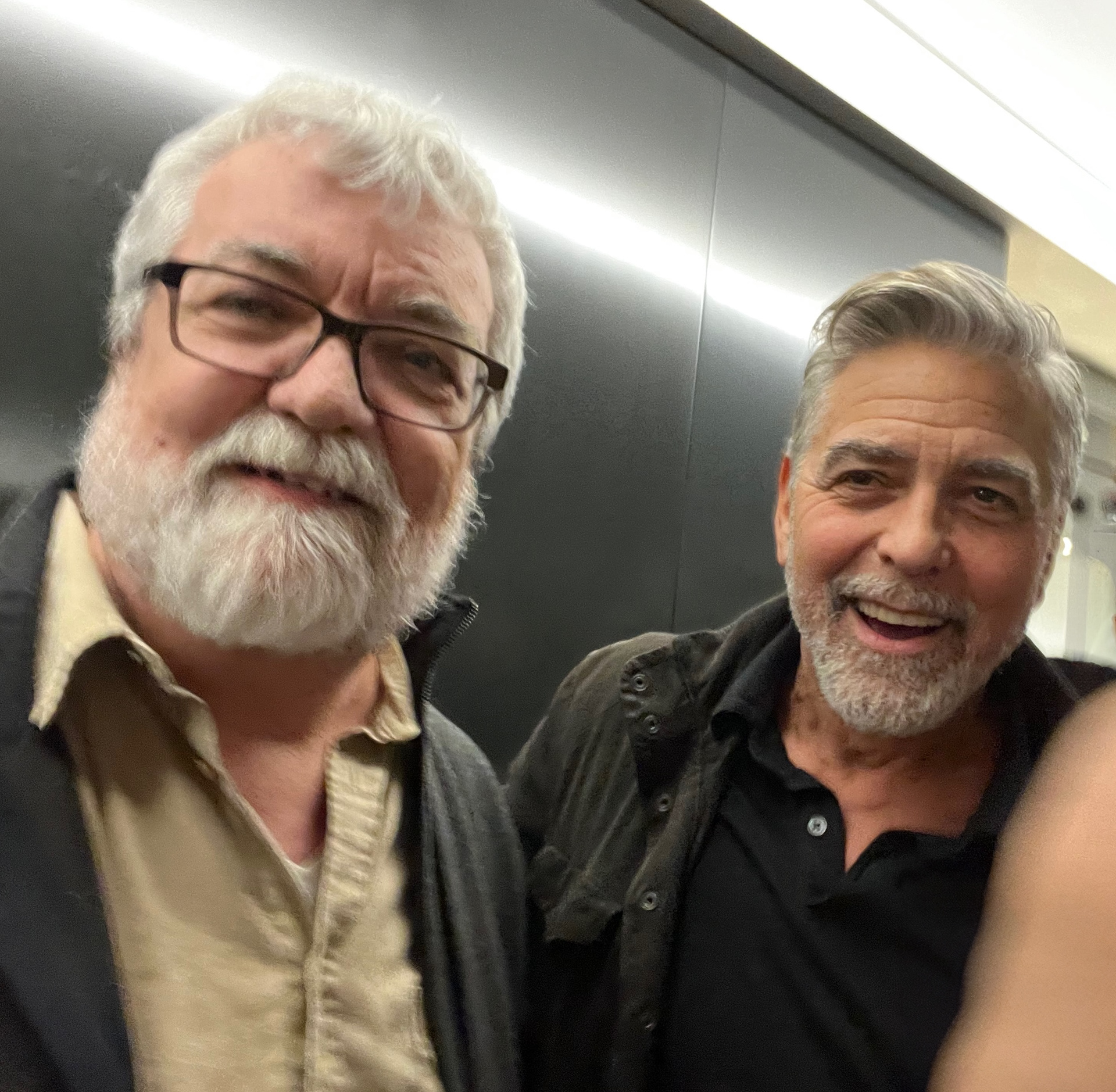 with George Clooney