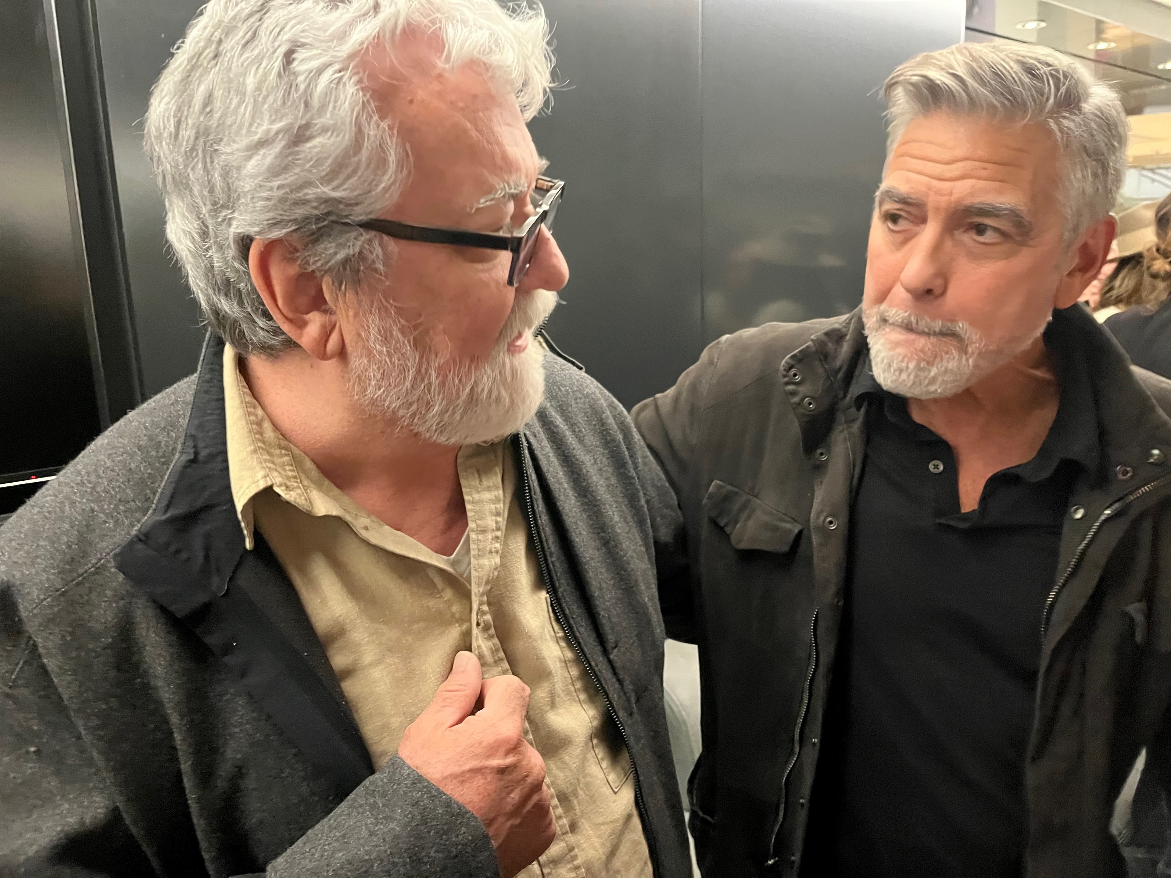 with George Clooney