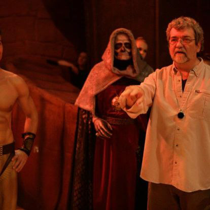 Directing on set of Xayron