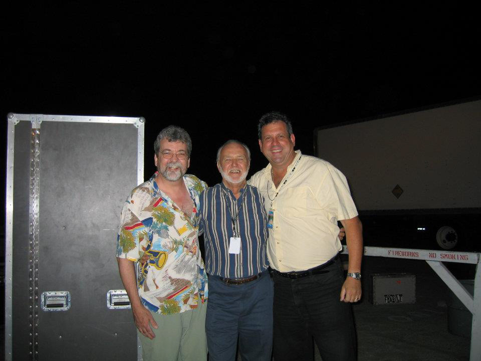 with Gene Evans (Pyro Designer), Mark Ferber (Hollywood Bowl Prod Supervisor)