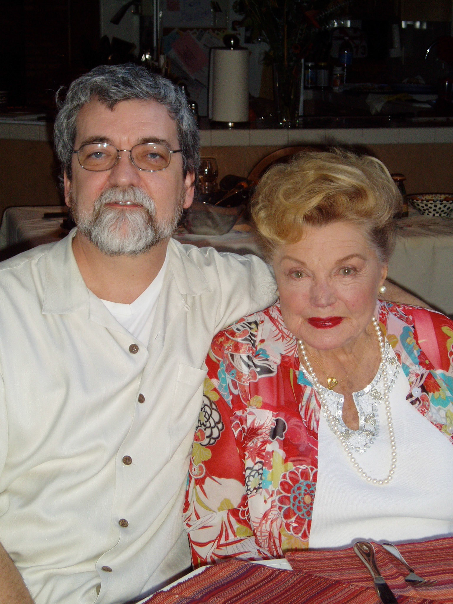 at home with Esther Williams (MGM Film star)