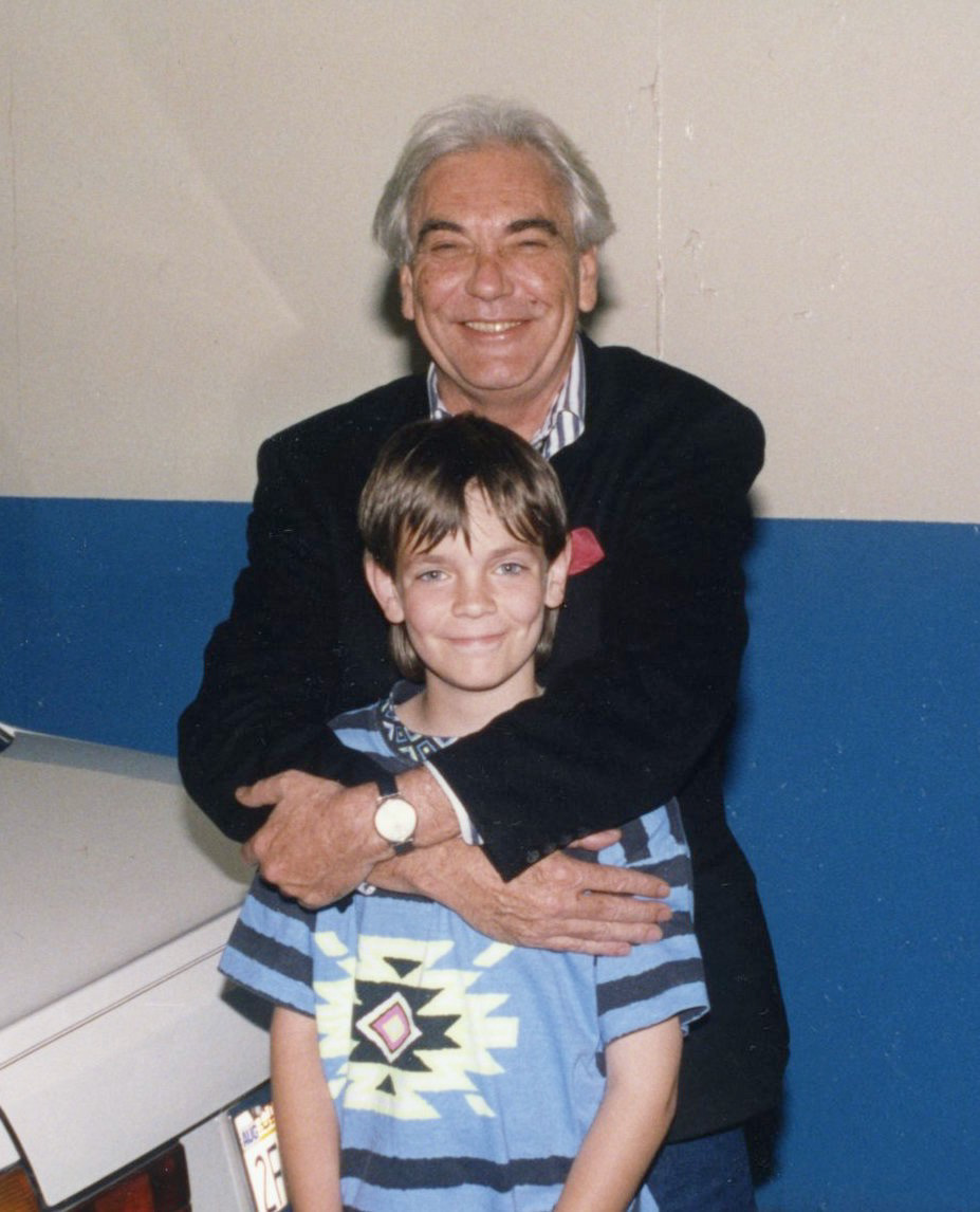 Devin (son) with John Truscott (Godfather & 2x Oscar winner)