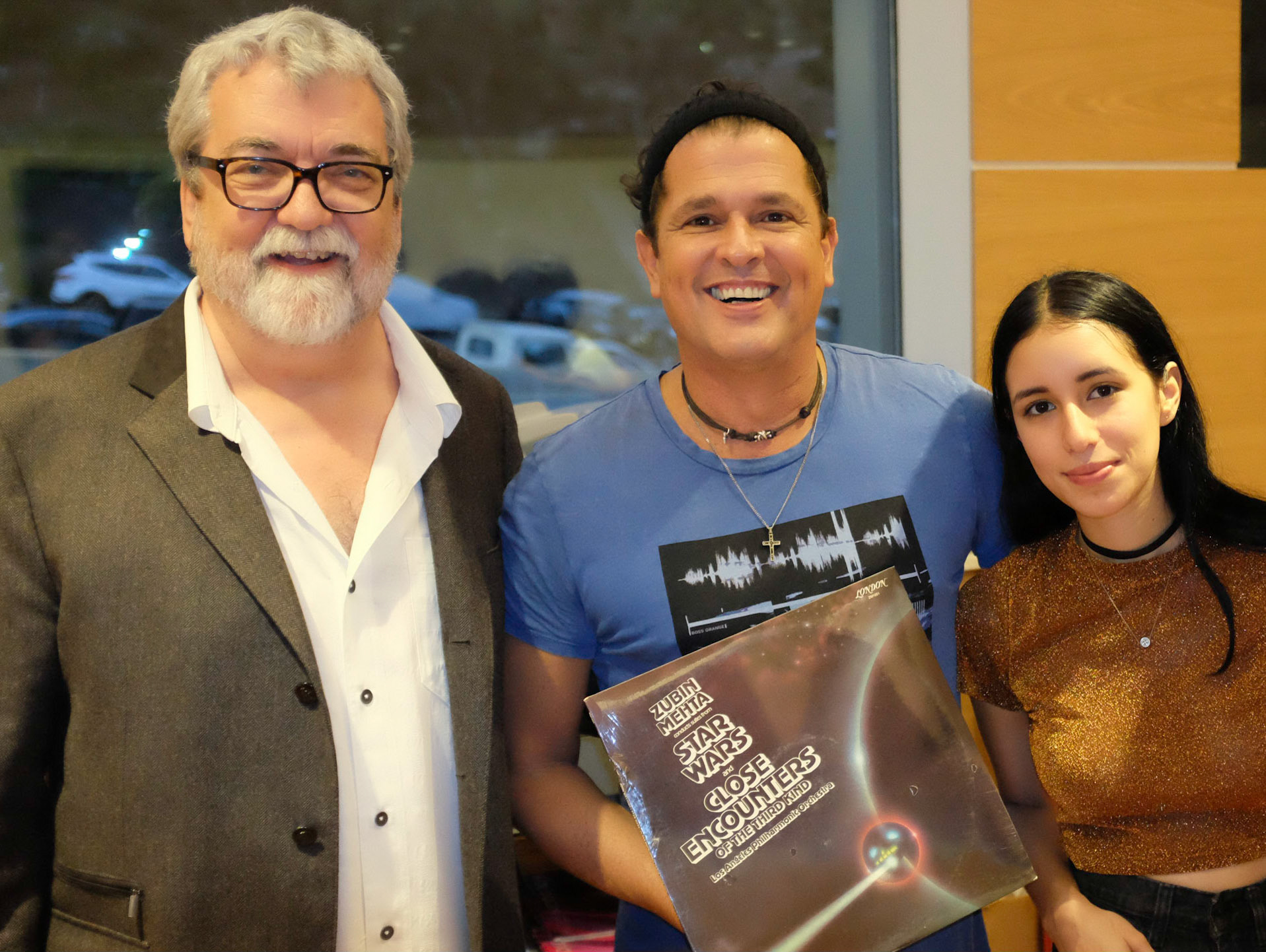 with Carlos Vives, Andrea Silva (singer, songwriters) at Hollywood Bowl