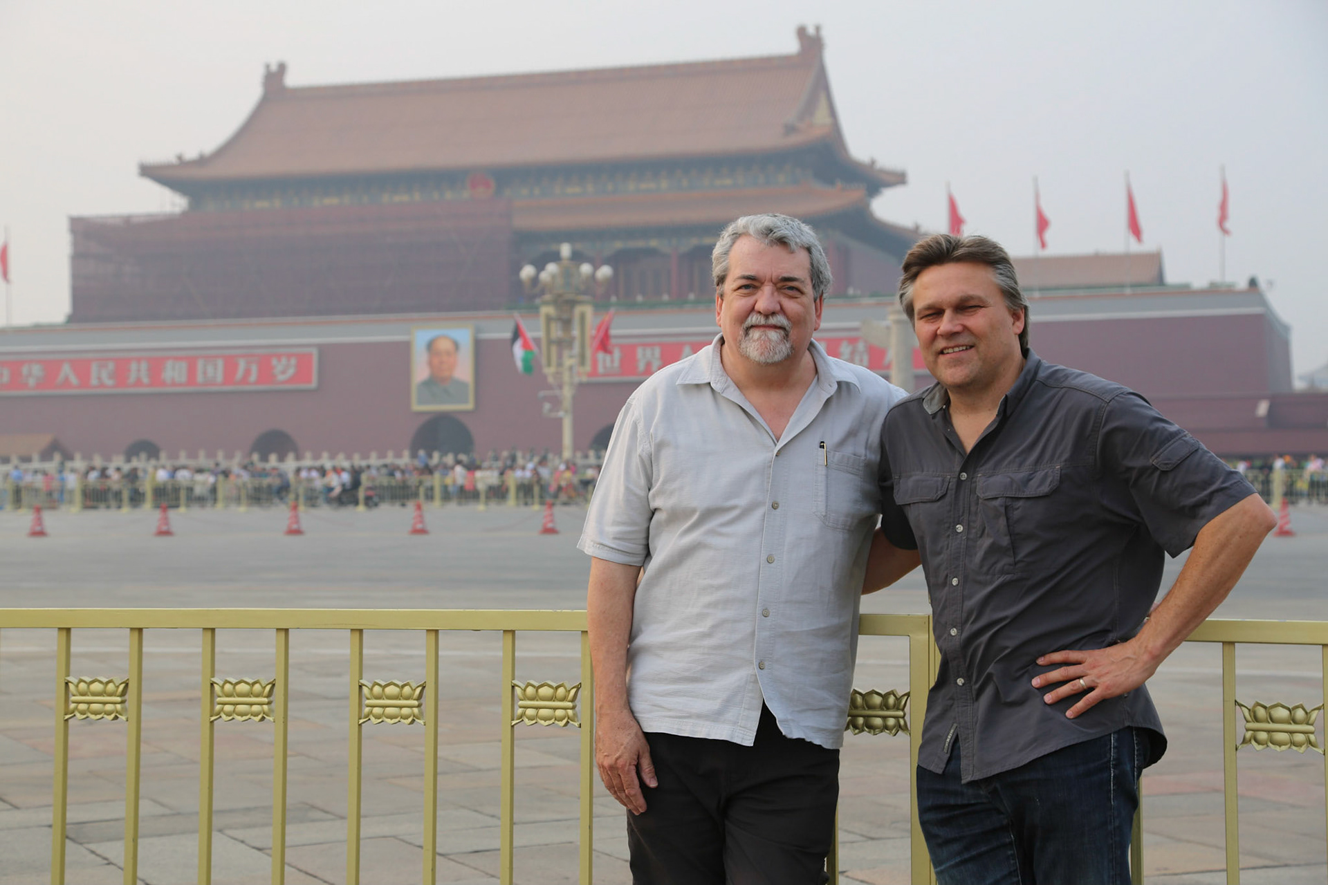 with Roland Feuer (Business partner) in Beijing China