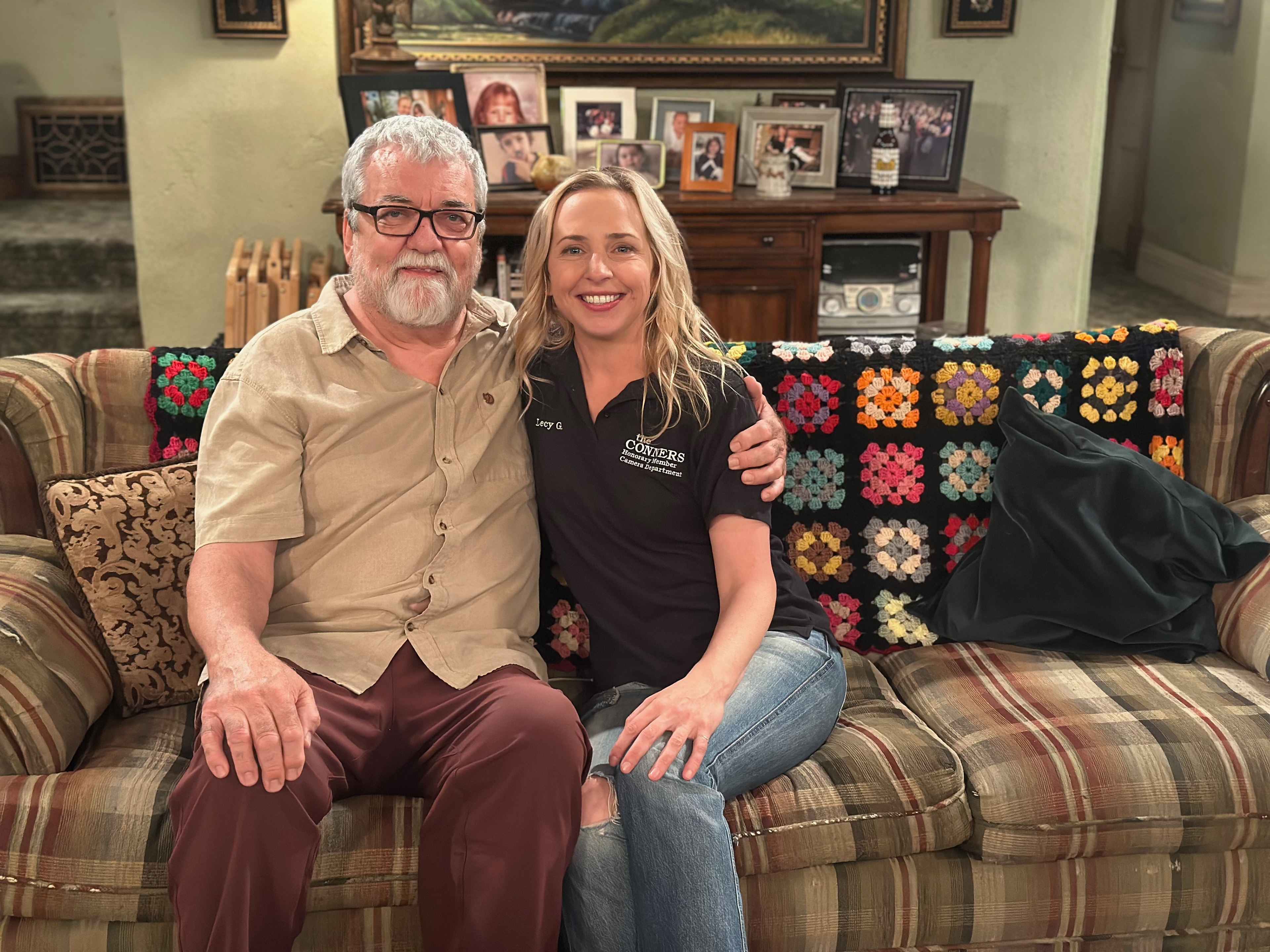 with Lecy Goranson on The Conners