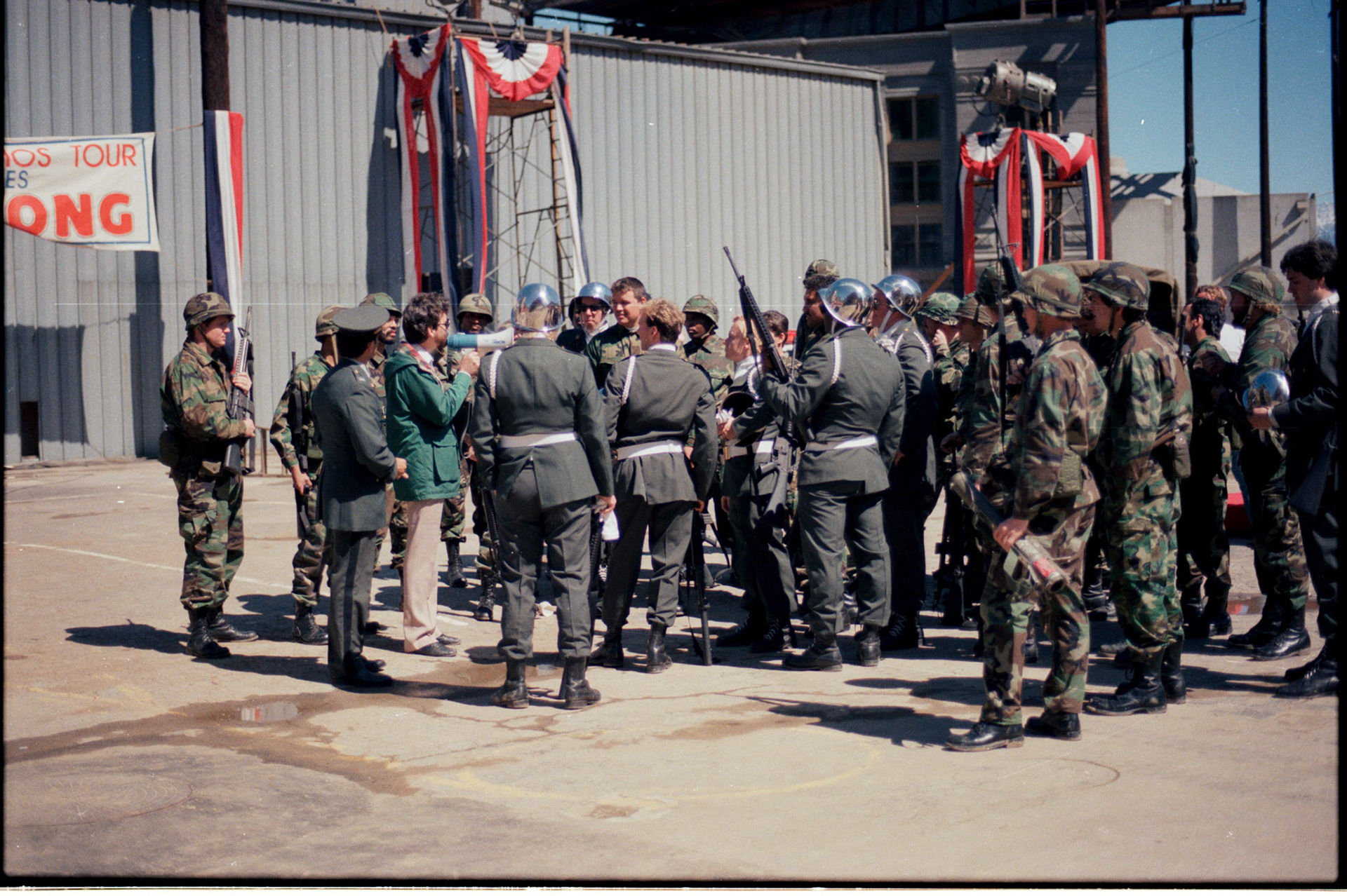 Directing King Kong media event on backlot of Universal Studios