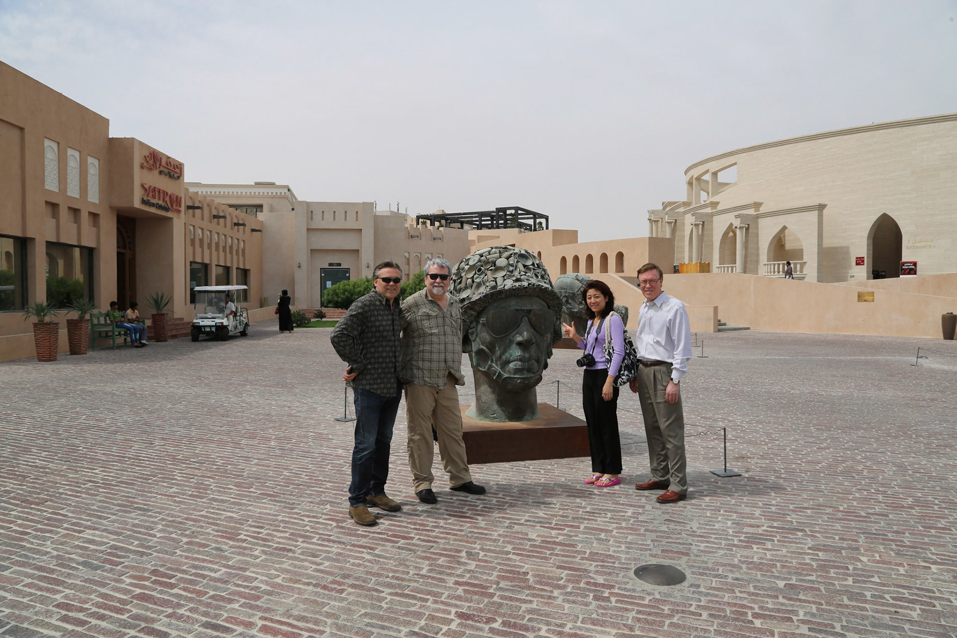 with R. Feuer, M. Mitchell in Doha Qatar