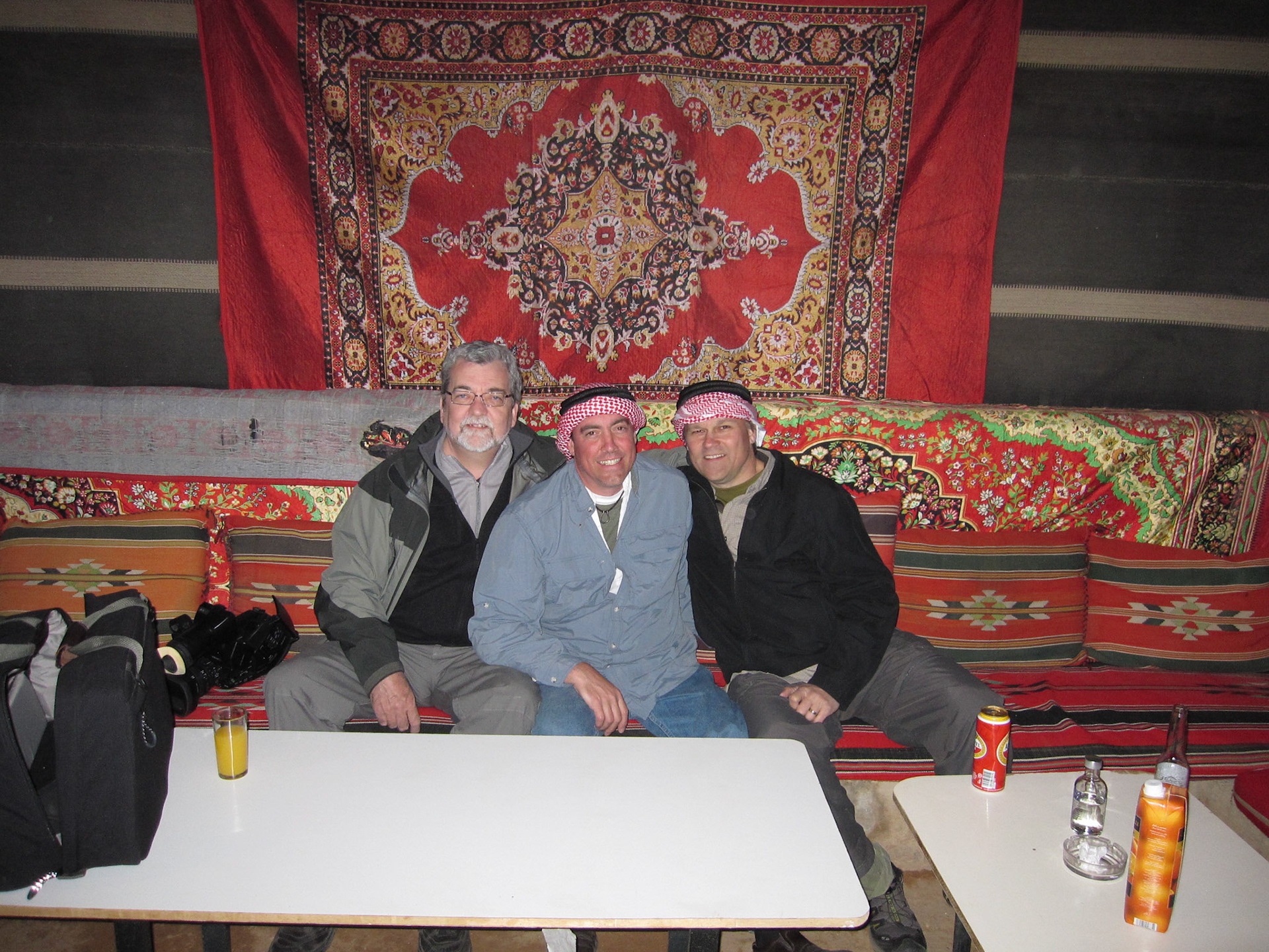 in Bedouin Camp Wadi Rum Desert, Jordan with R Feuer, J Matthews