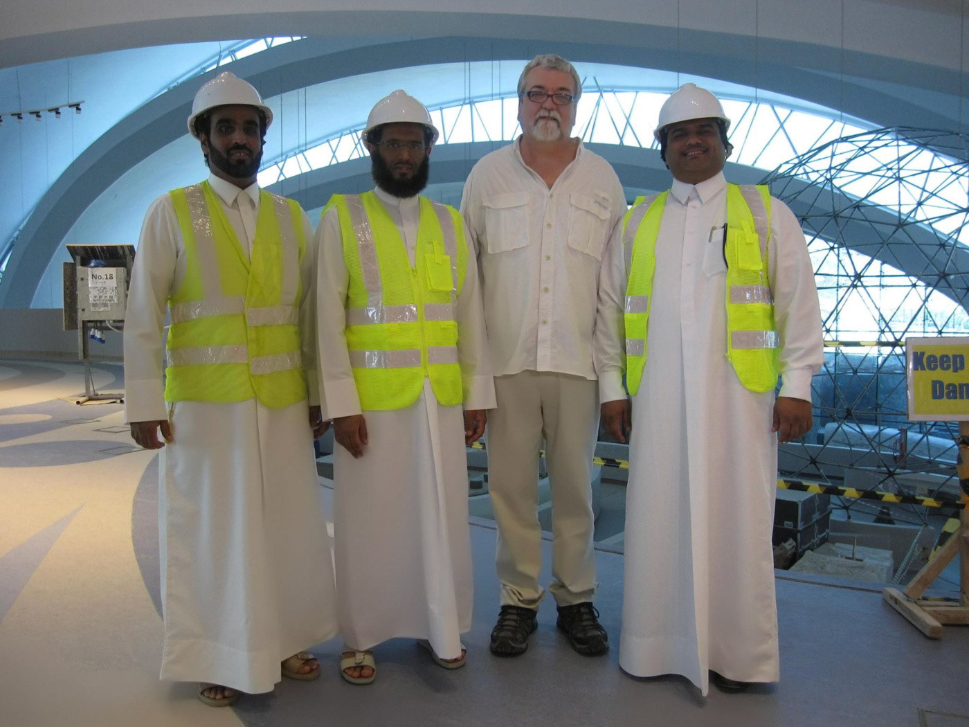 with CEO and Directors of Kahramaa onsite Doha Qatar