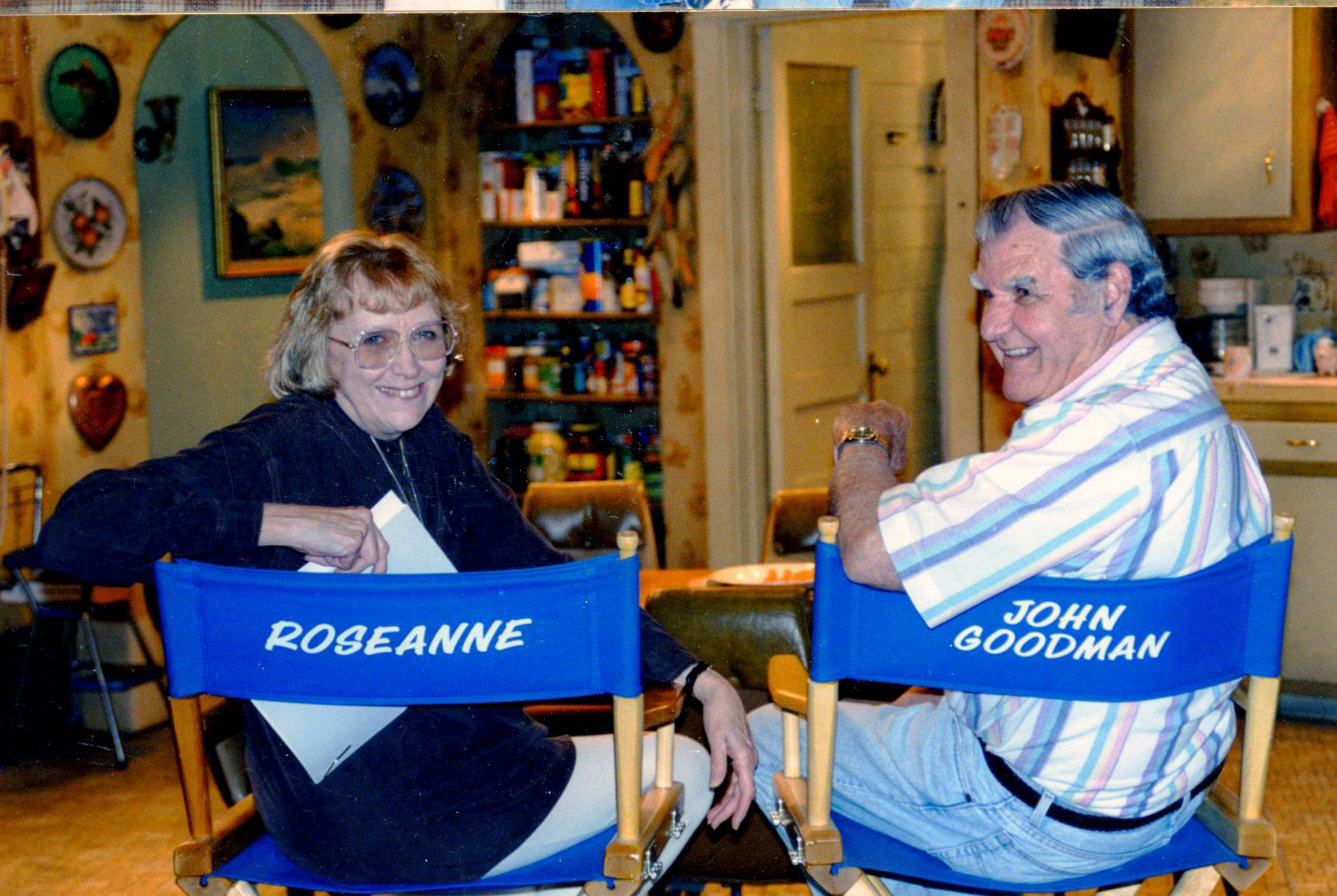 Parents on set of Roseanne