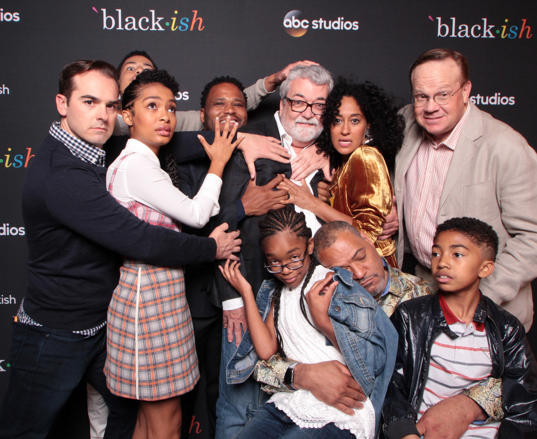 with the cast of ABC's Blackish