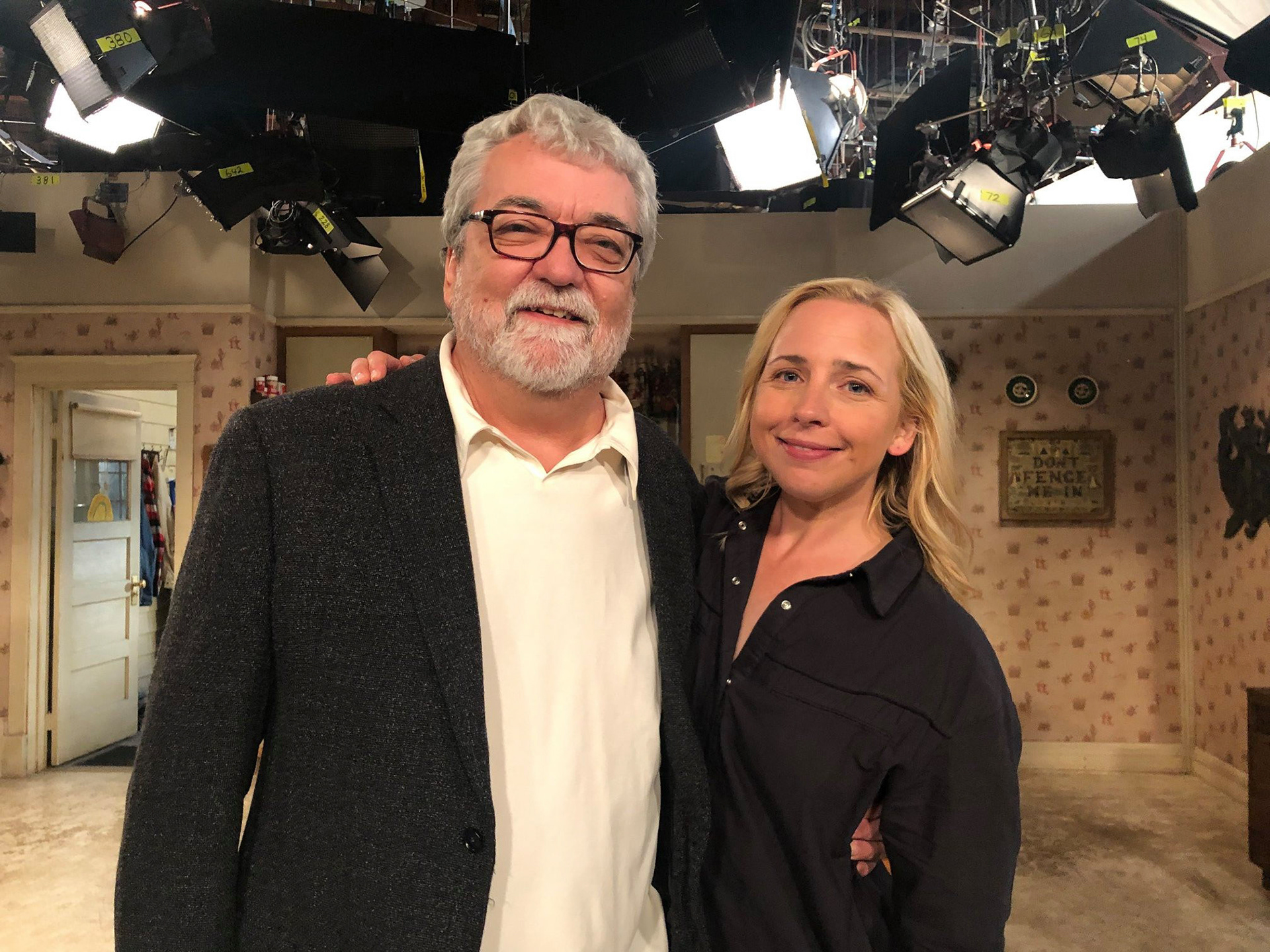 with Lecy Goranson (Actress) on set of 'The Conners'
