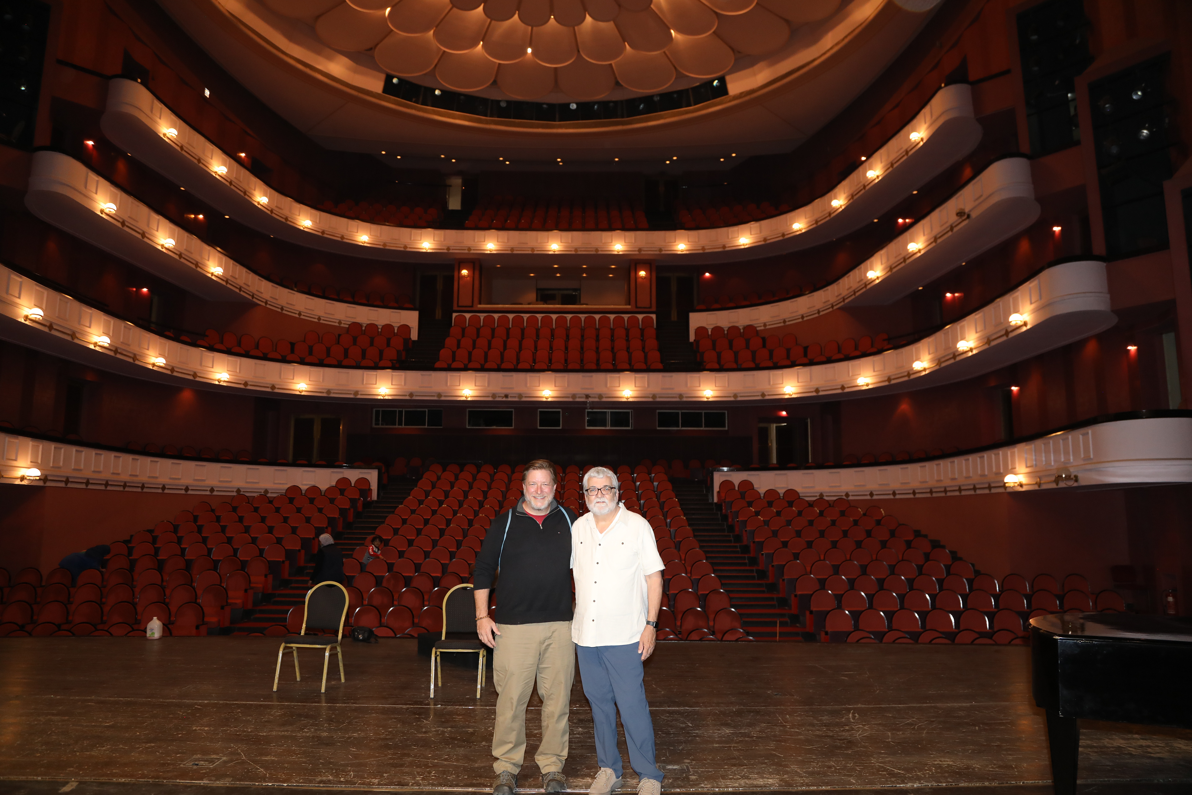 with John Heinsen in Cairo Opera House, Egypt
