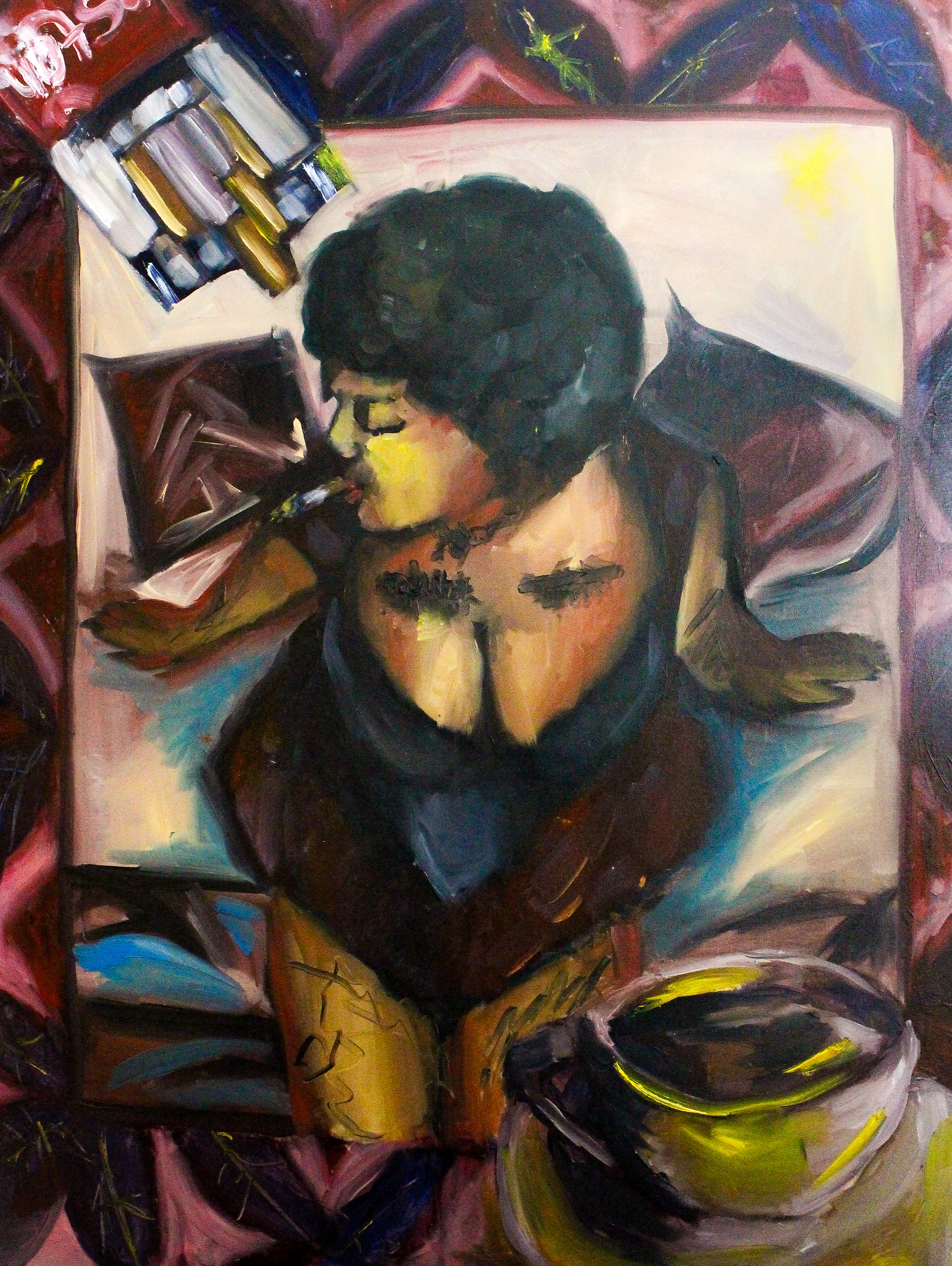 The Afternoon Breakfast, oil paint on canvas, 90 cm x 120 cm, 2026.