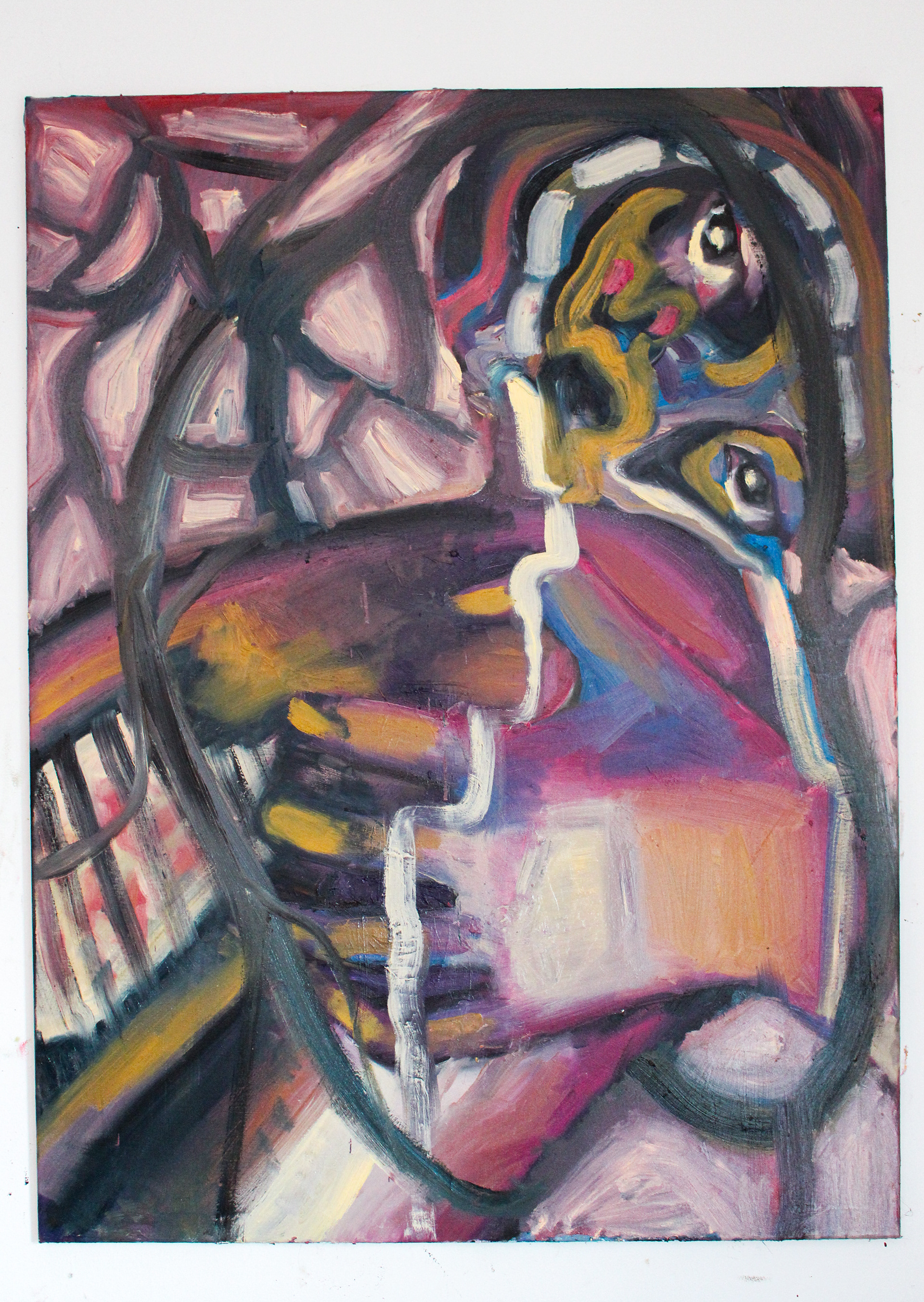 The Animal In Us Seeks To Be Free, oil paint on canvas, 90 cm x 120 cm, 2026.