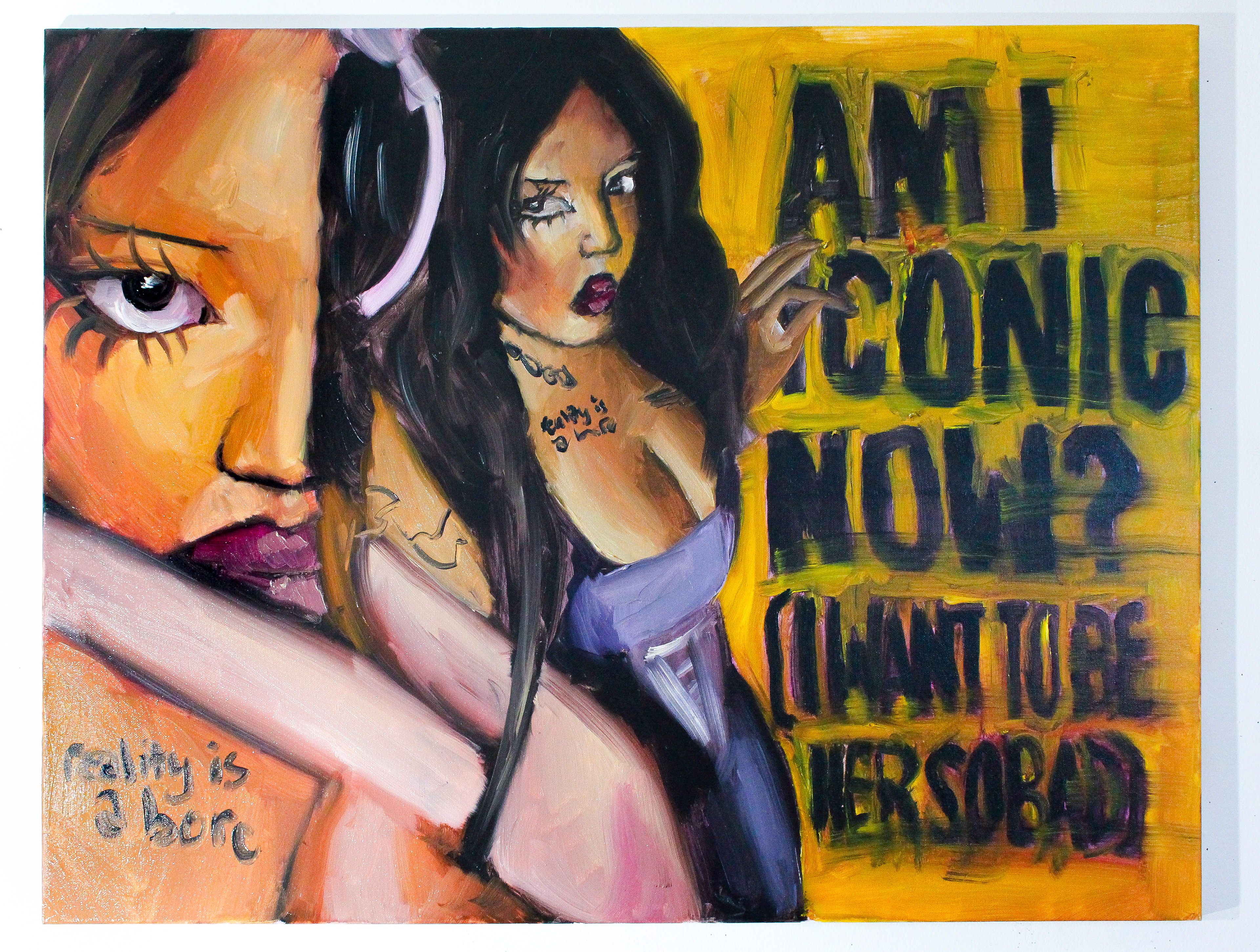 Am I Iconic Now?, oil paint on canvas, 90 cm x 70 cm, 2026.