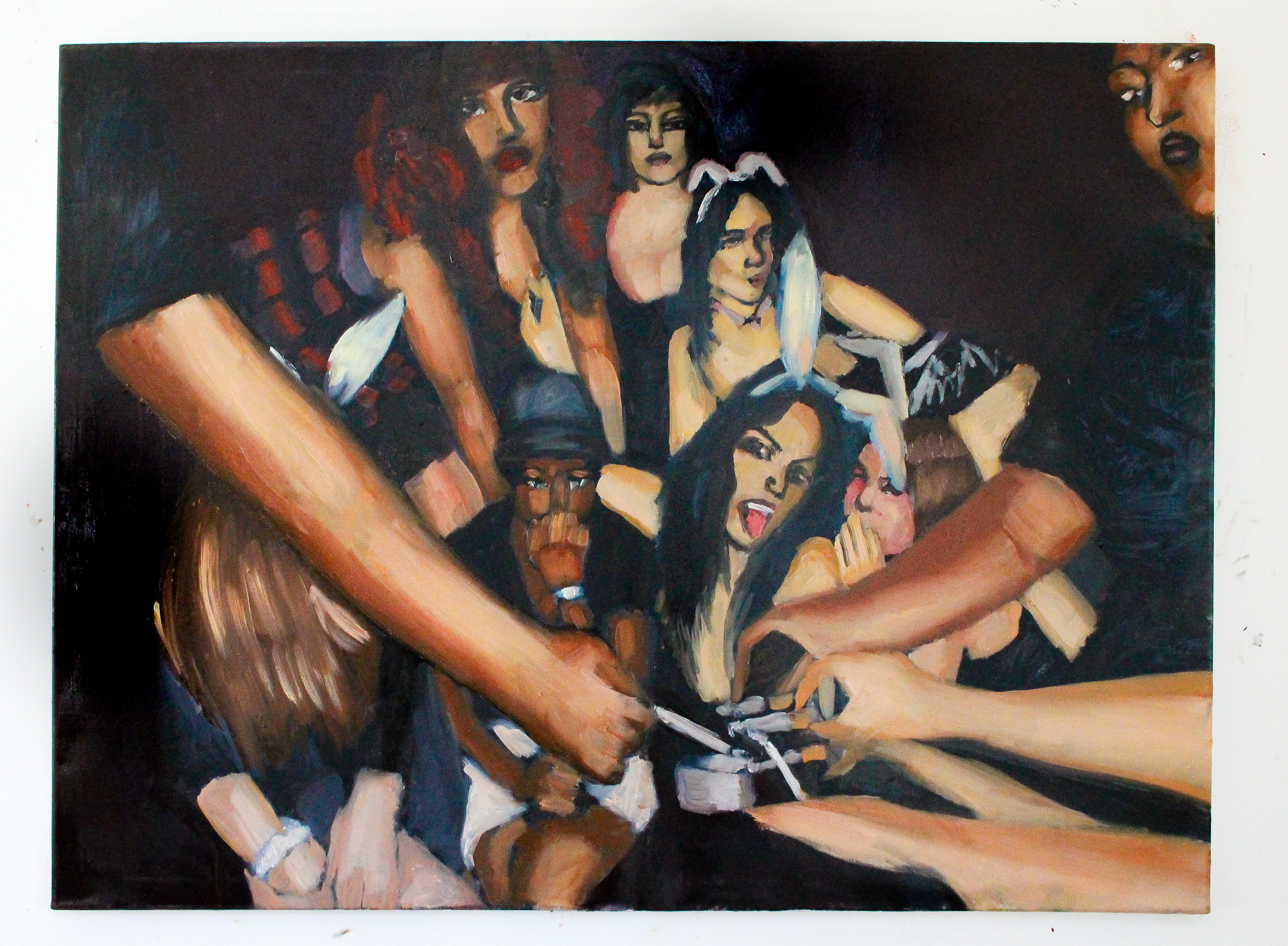 Last Friday Night, oil paint on canvas, 120 cm x 90 cm, 2026.