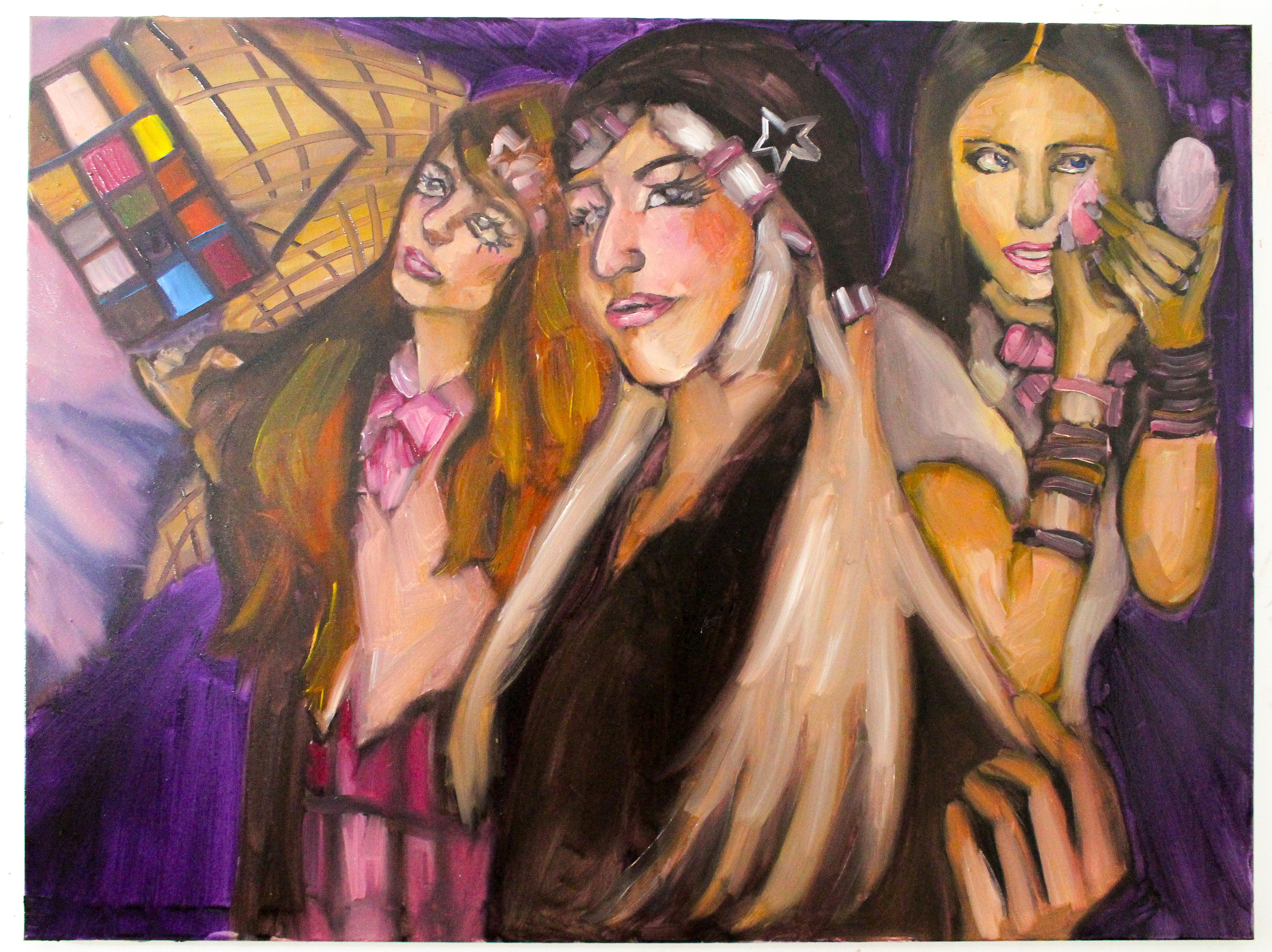 Bedazzled Girlies, oil paint on canvas, 120 cm x 90 cm, 2026.