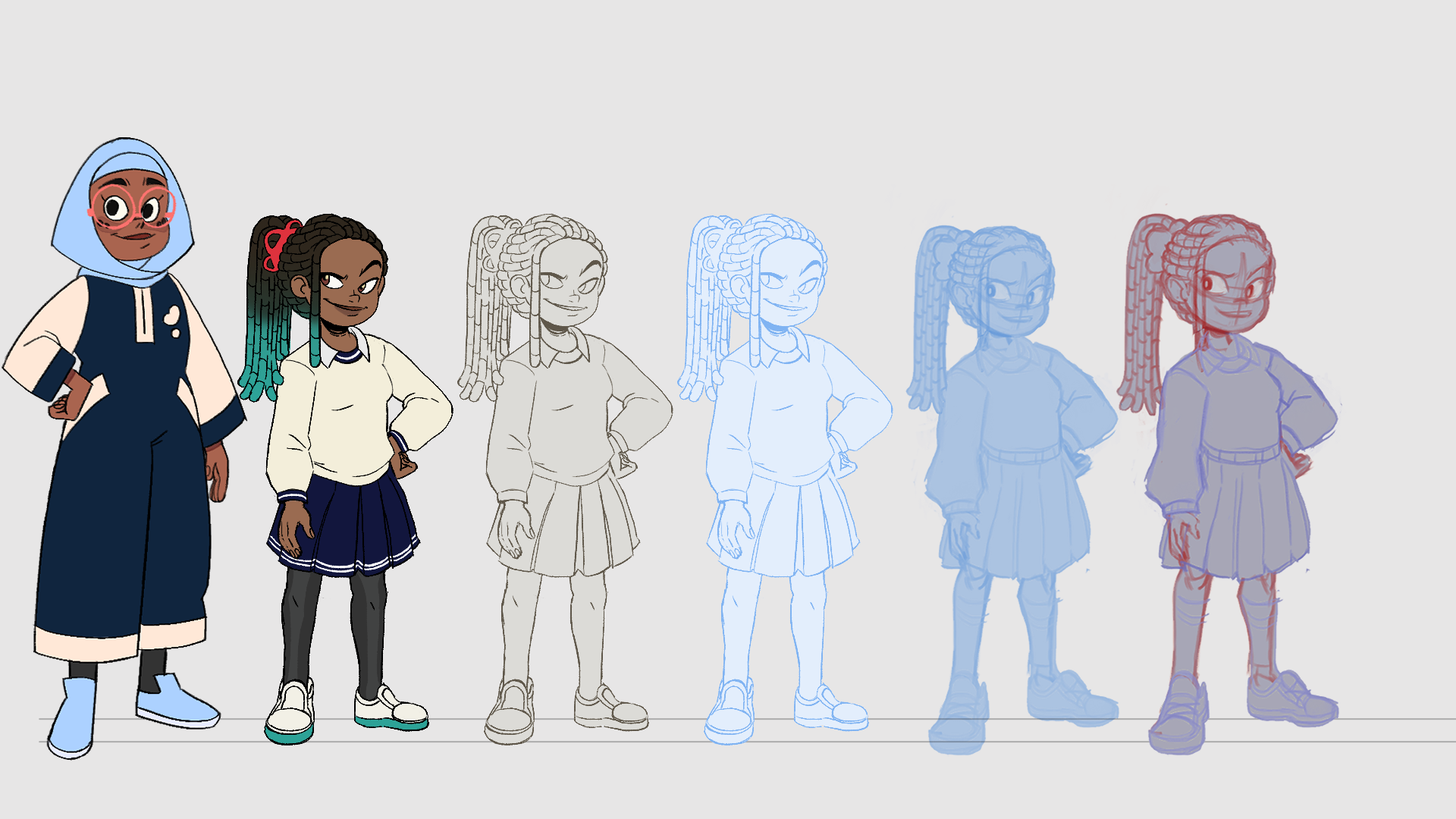 Gloria Design Line Up (Rough to Finish)