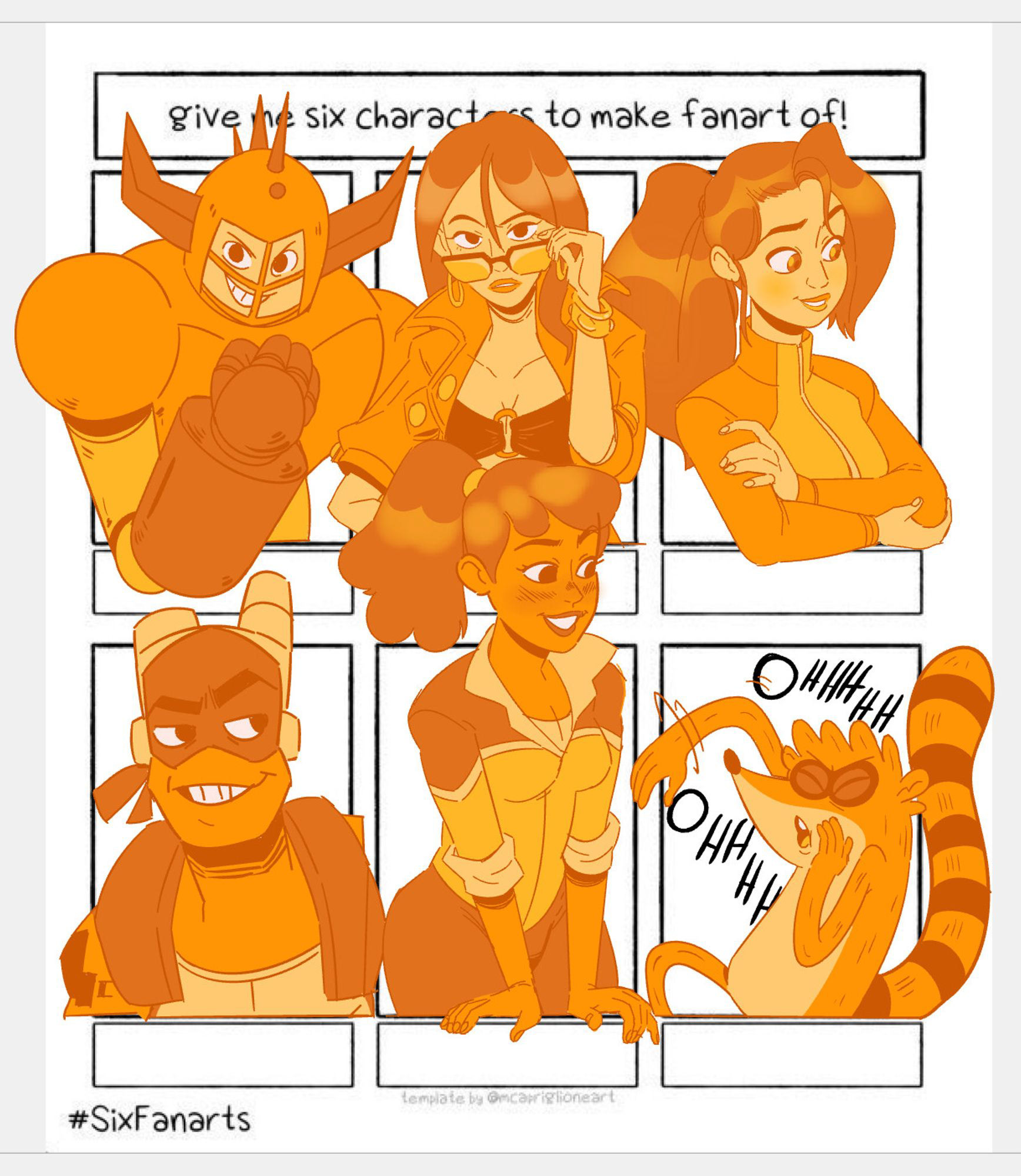 Six Character Fanart (Limited Color Palette) 2