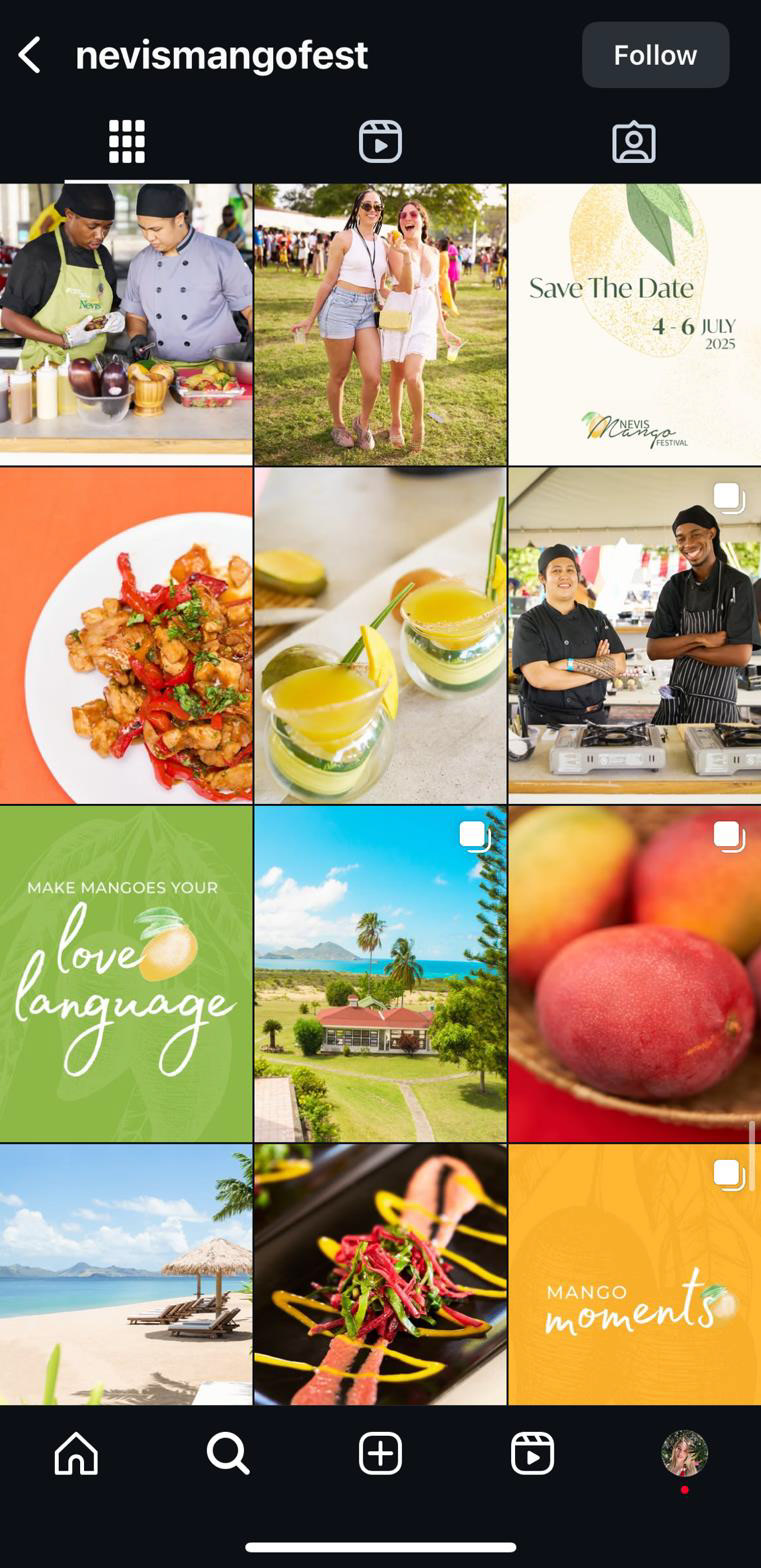 Nevis Mango Festival social media from Tambourine
