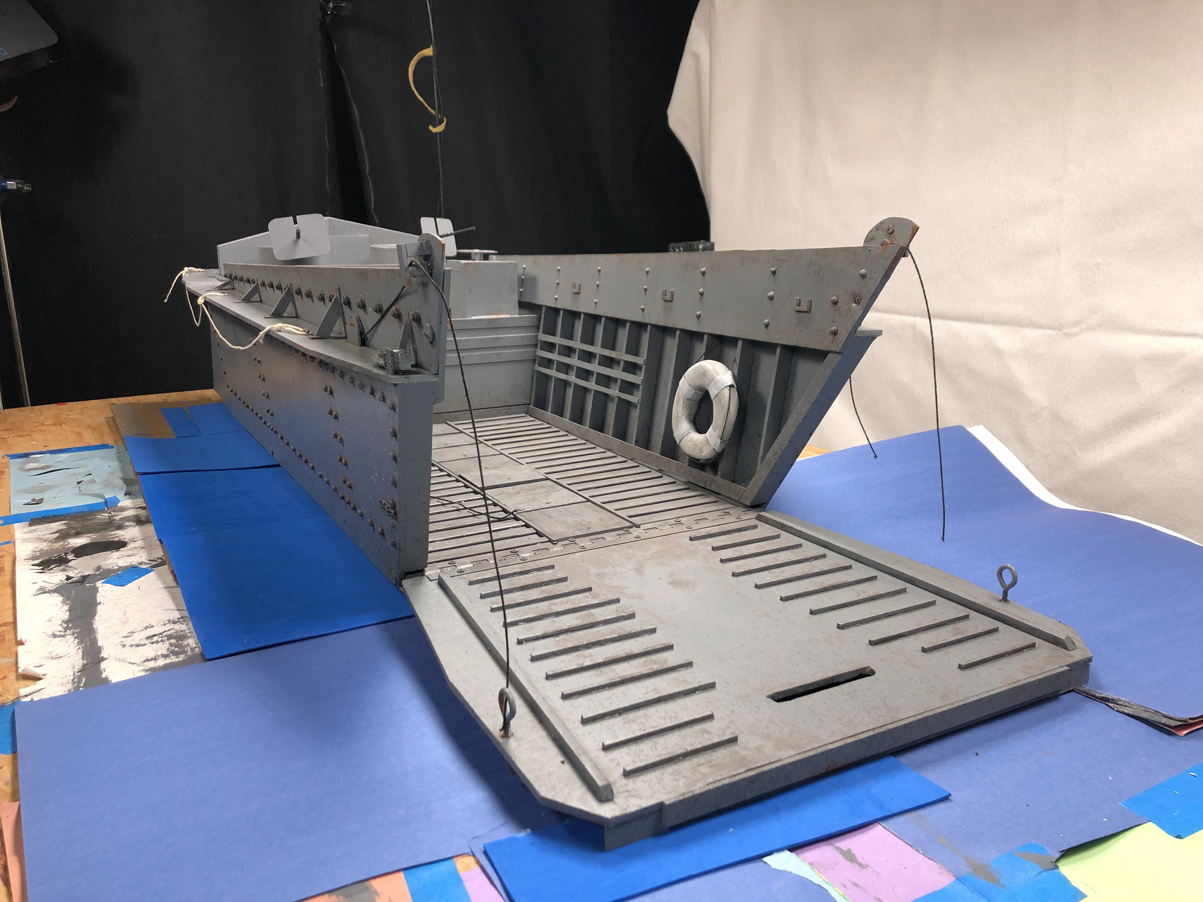 Roughly 1/6th Scale Higgins Boat Ready For Stages