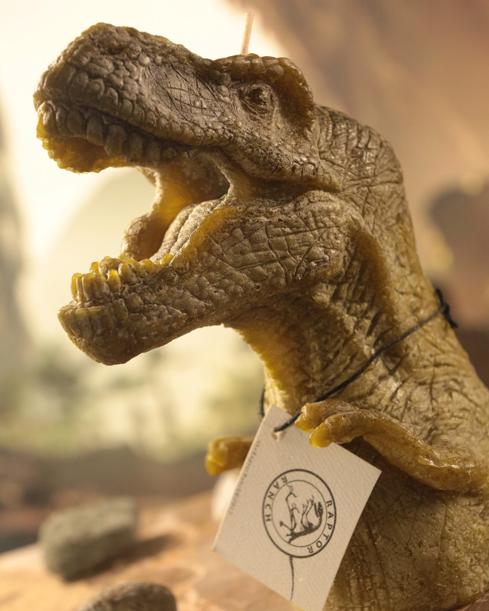 Cast Wax T-Rex Candle