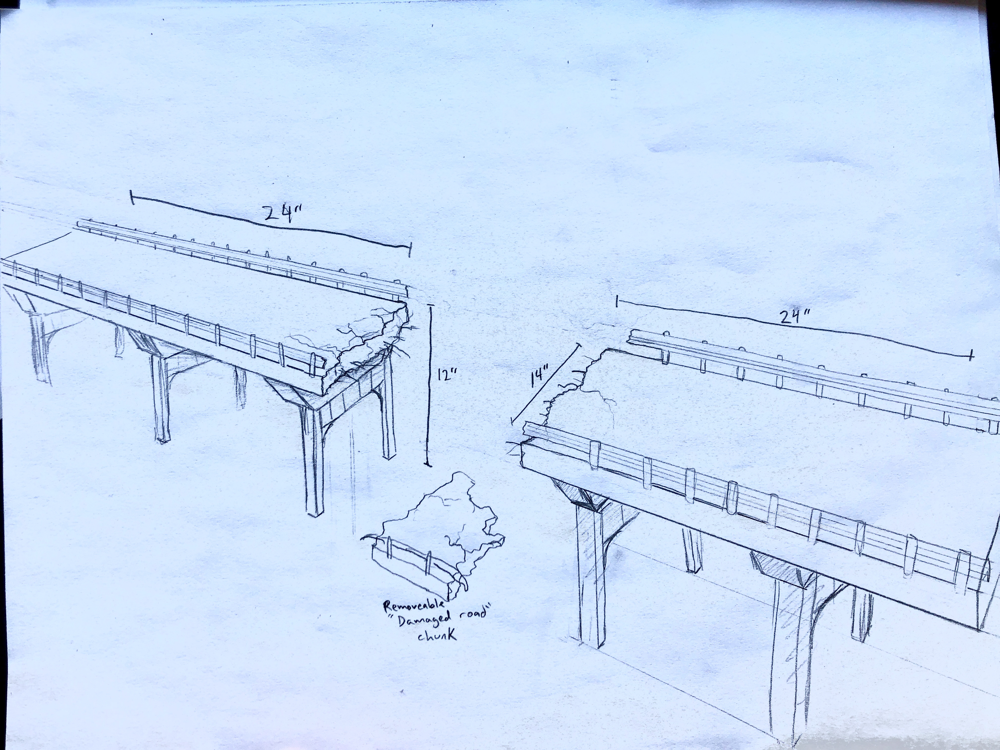 Bridge Sketch for The Batman toy commercial (2022)