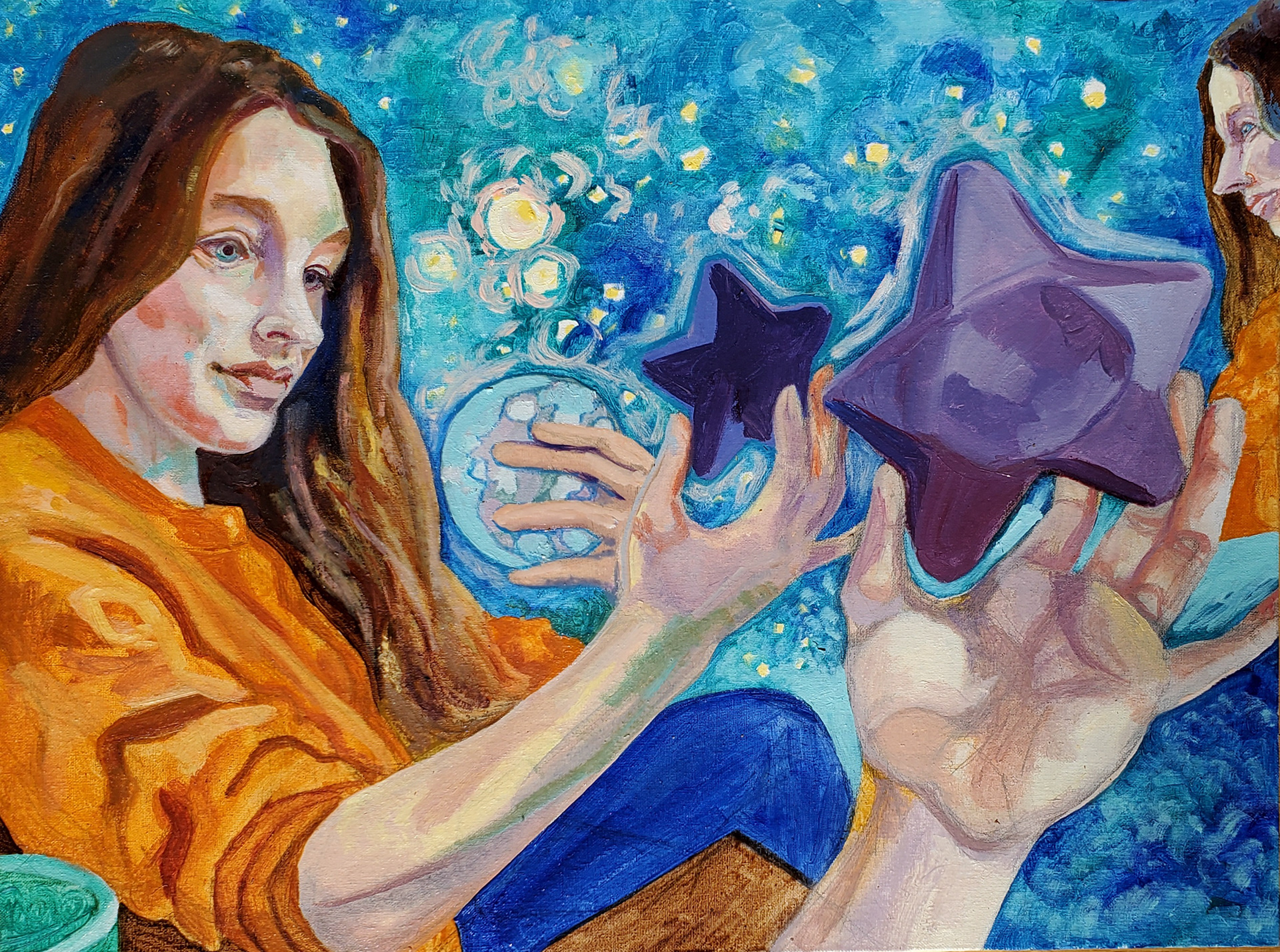 All I See, All Around & All In Me, 18" x 24", water-mixable oils on canvas board