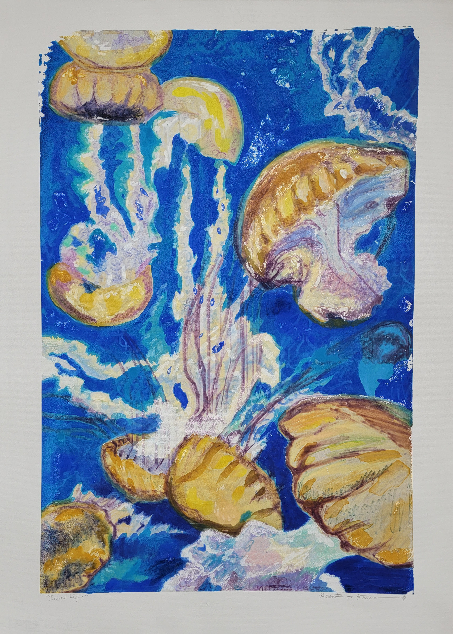 Inner Light, 30" x 22," Monoserigraph on Stonehenge paper