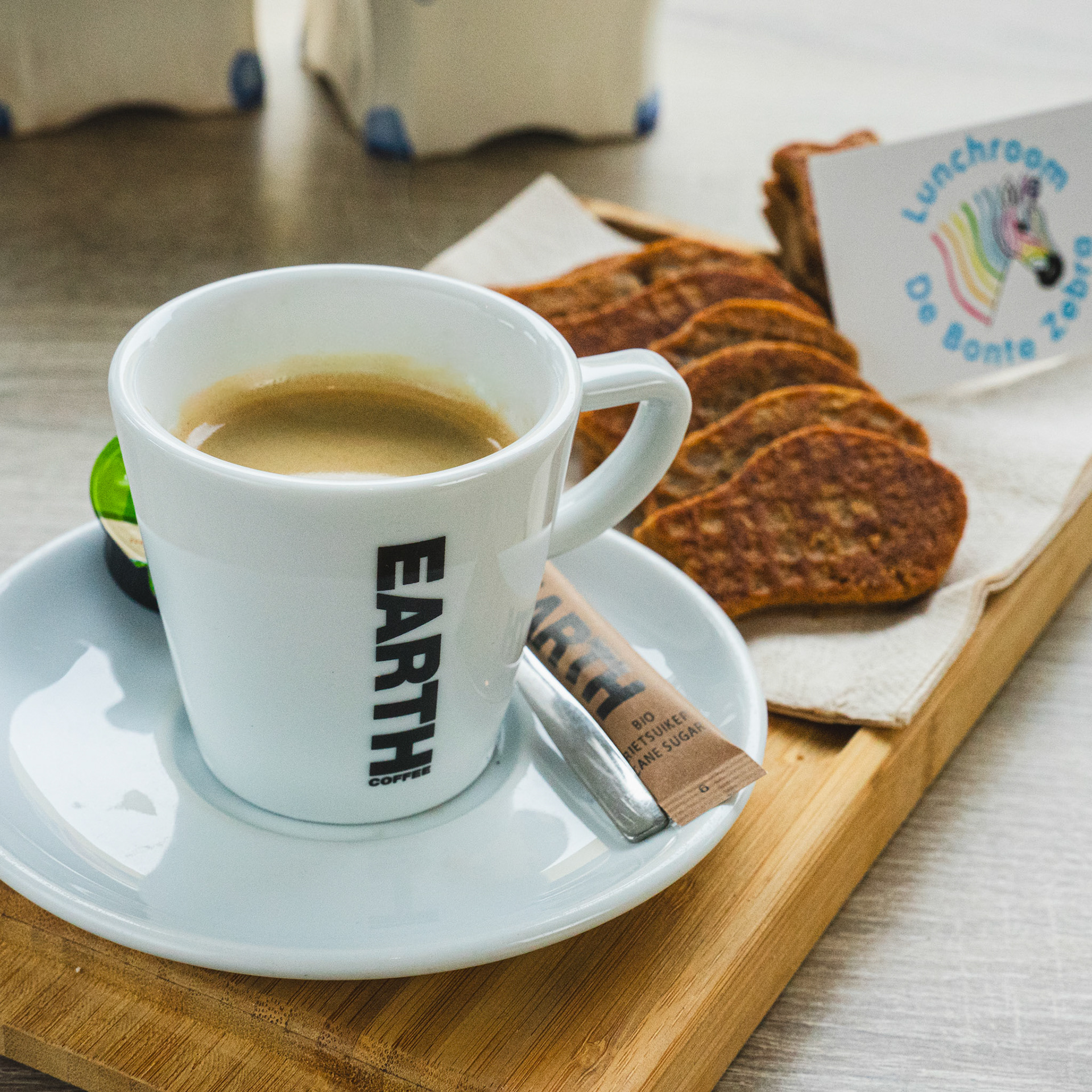Earth Coffee bij De Bonte Zebra