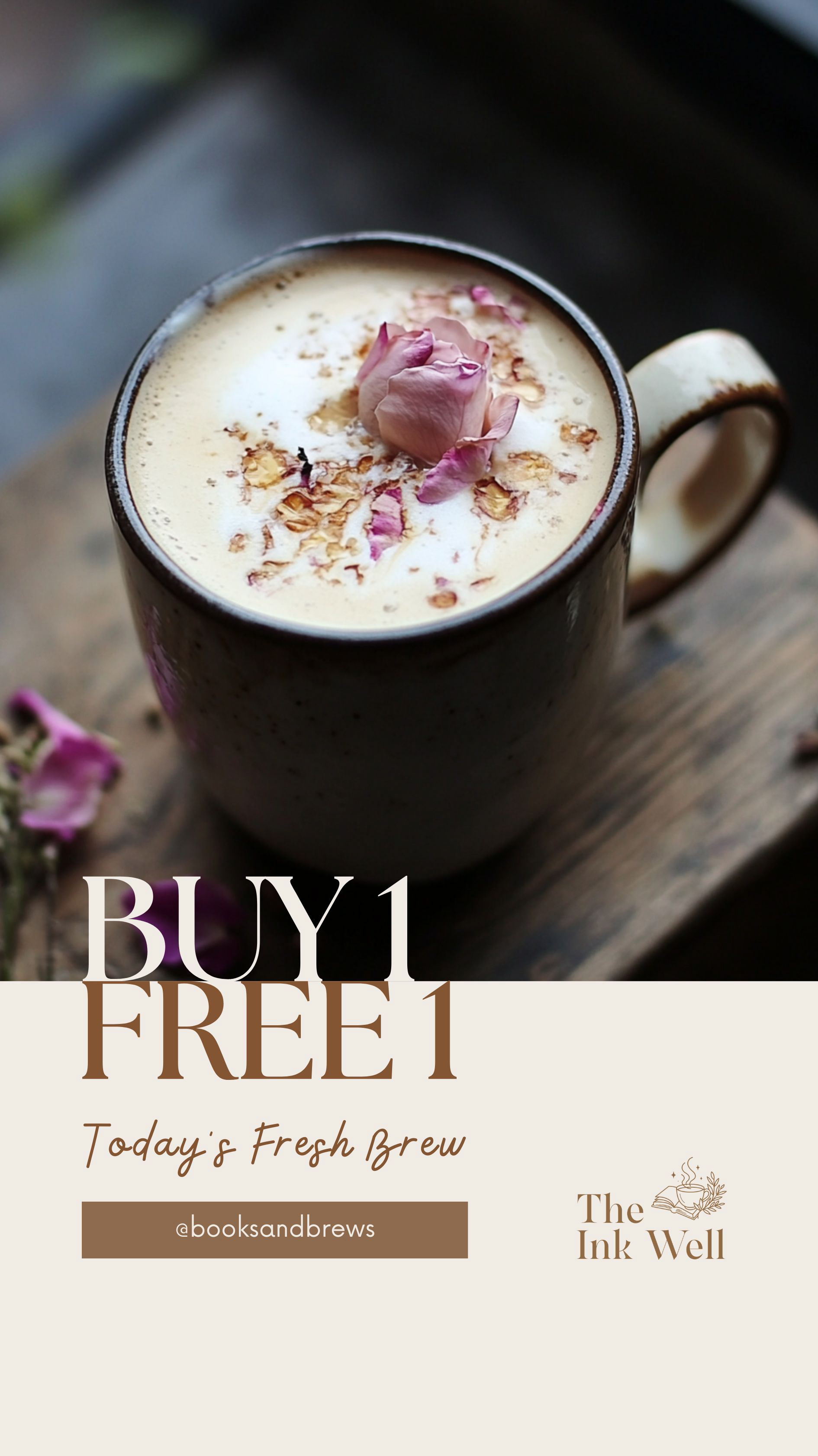 Instagram story slide promoting a limited-time drink offer.