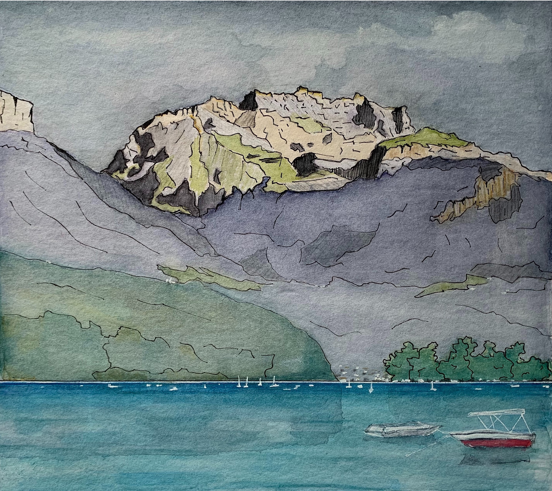 La Tournette - Lac d'Annecy (France)