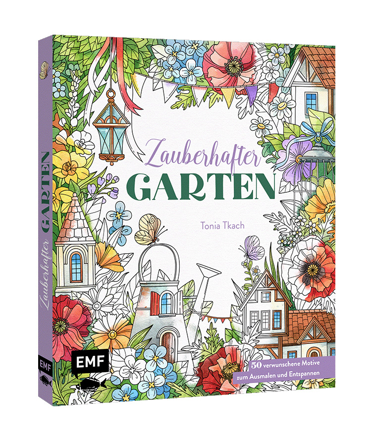 Coloring book for EMF Verlag, “Zauberhafter Garten”