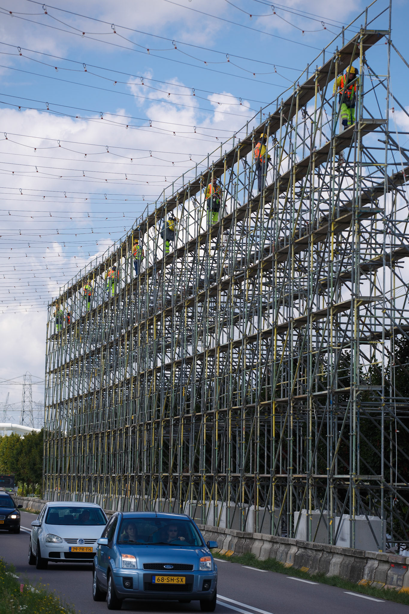 aanleg A1 bij Muiden