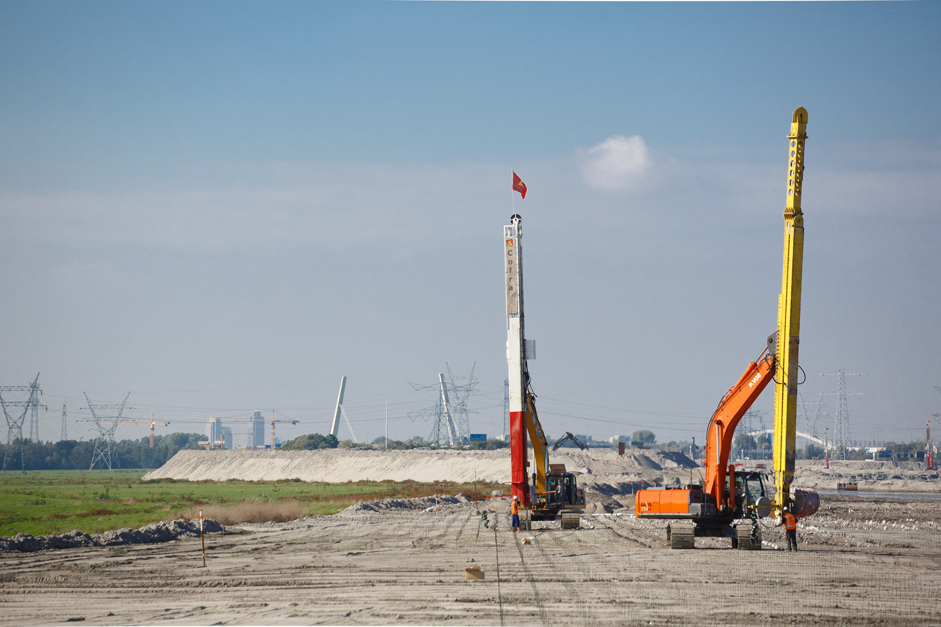 aanleg A1 bij Muiden