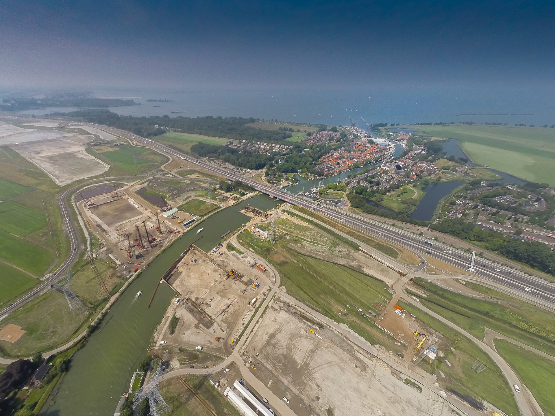 Vaanleg A1 bij Muiden